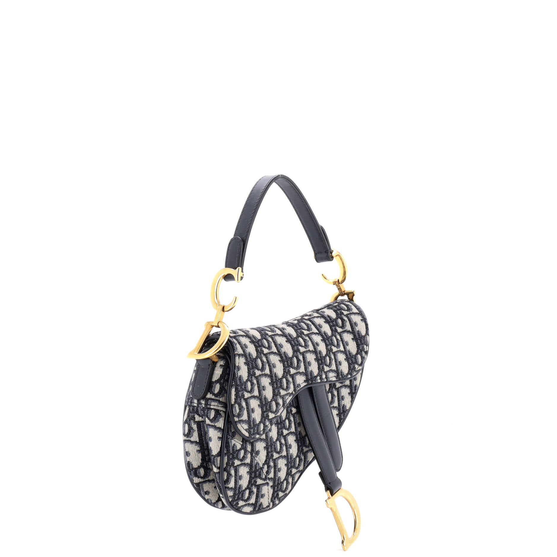 Saddle Handbag Oblique Canvas Mini
