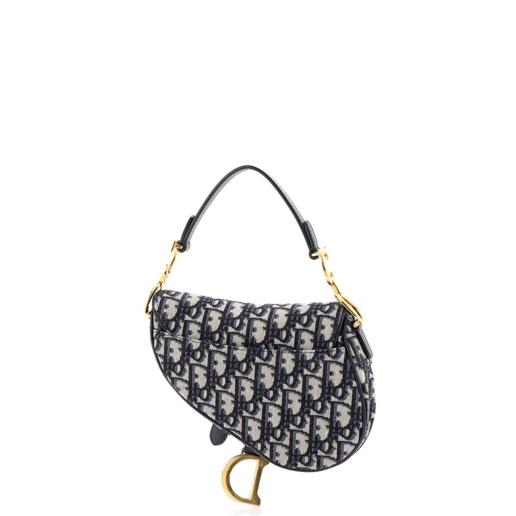 Saddle Handbag Oblique Canvas Mini