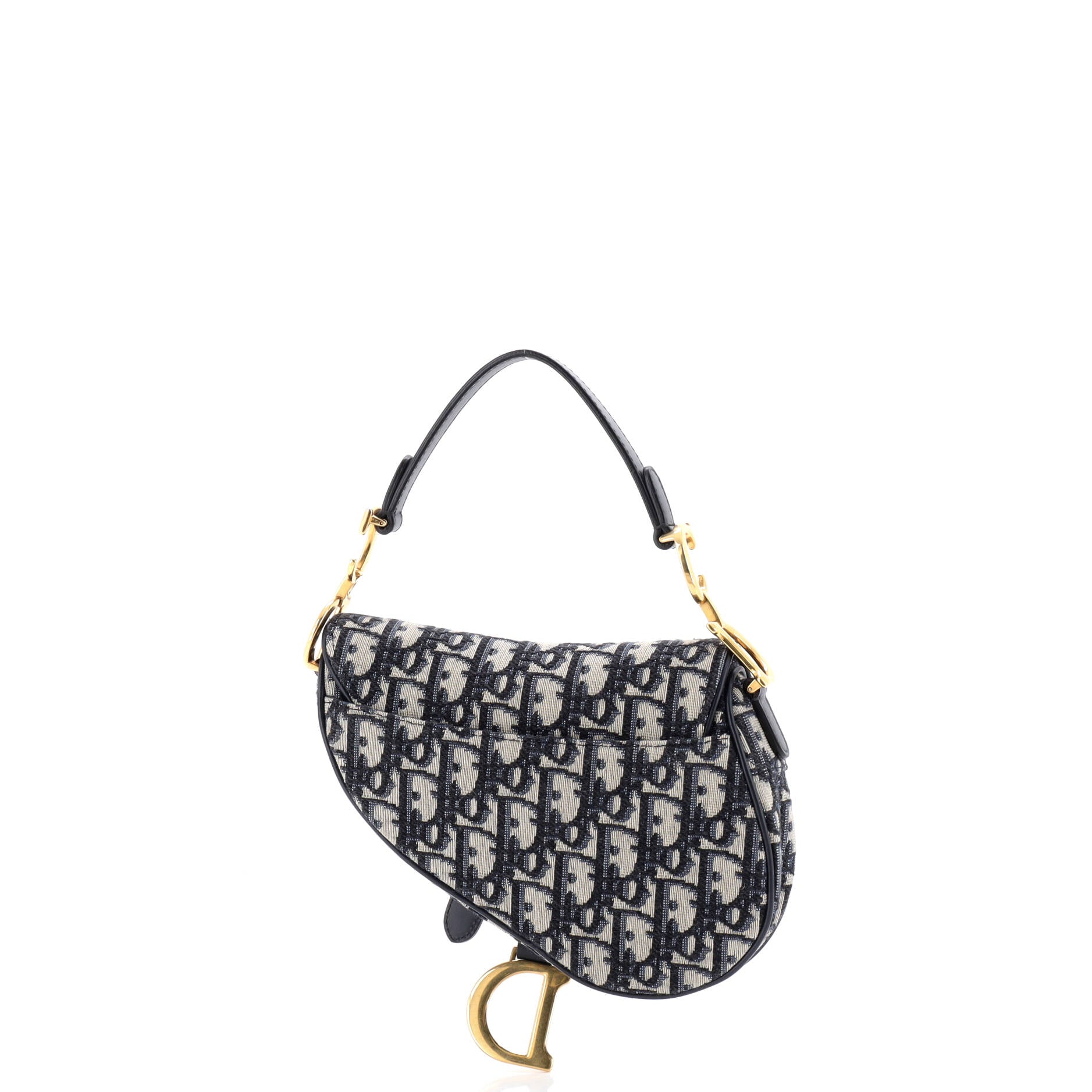 Saddle Handbag Oblique Canvas Mini