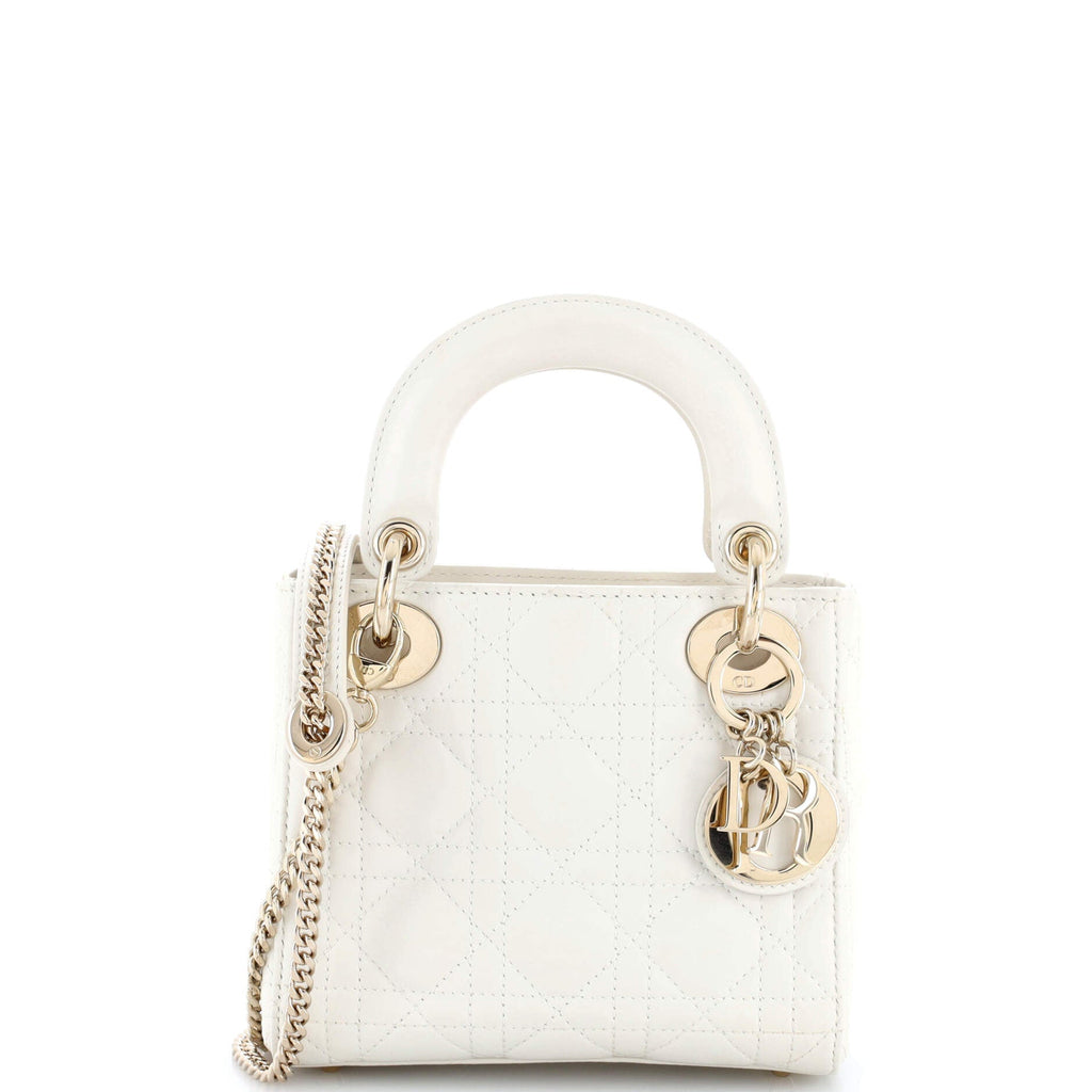 Lady Dior Chain Bag Cannage Quilt Lambskin Mini