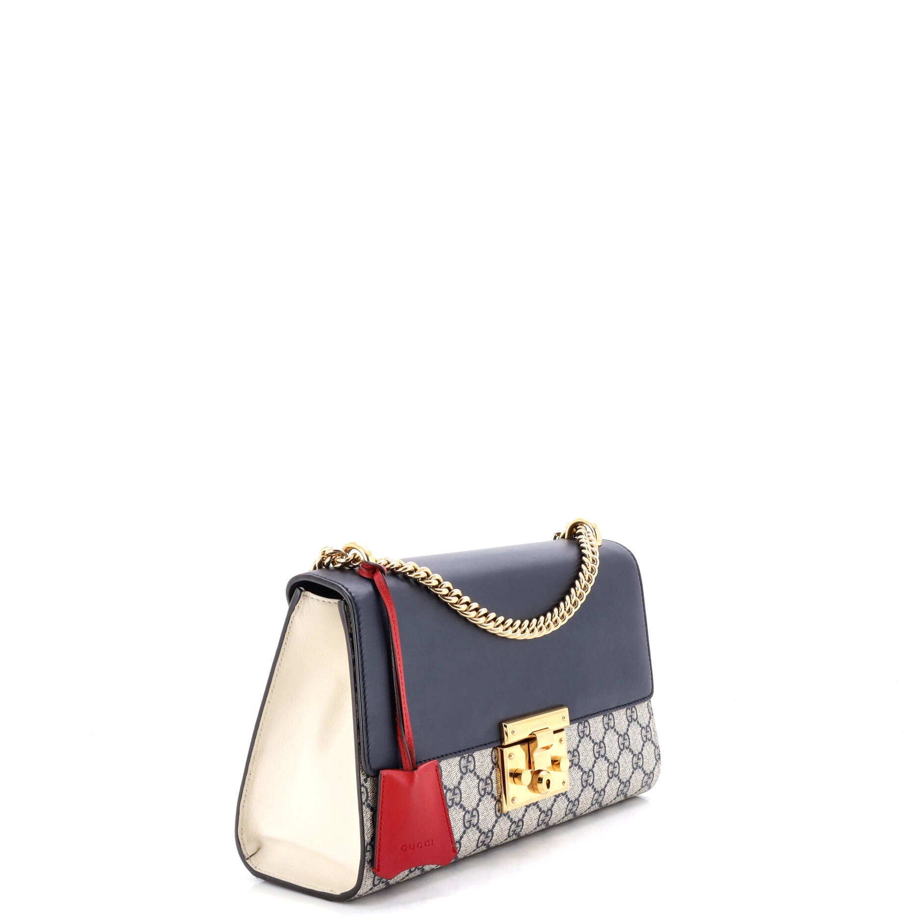 Padlock Shoulder Bag GG Coated Canvas and Leather Medium