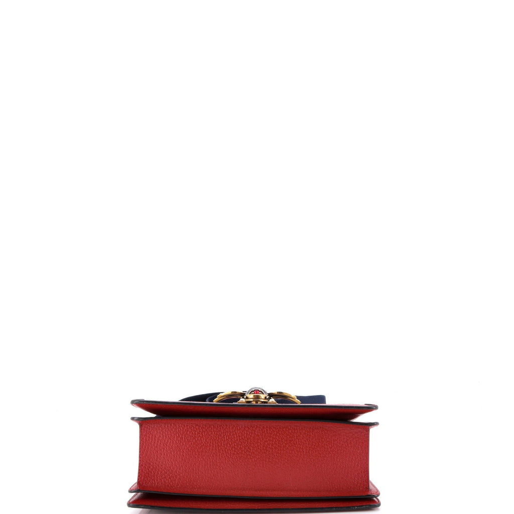 Queen Margaret Top Handle Bag GG Coated Canvas with Leather Small