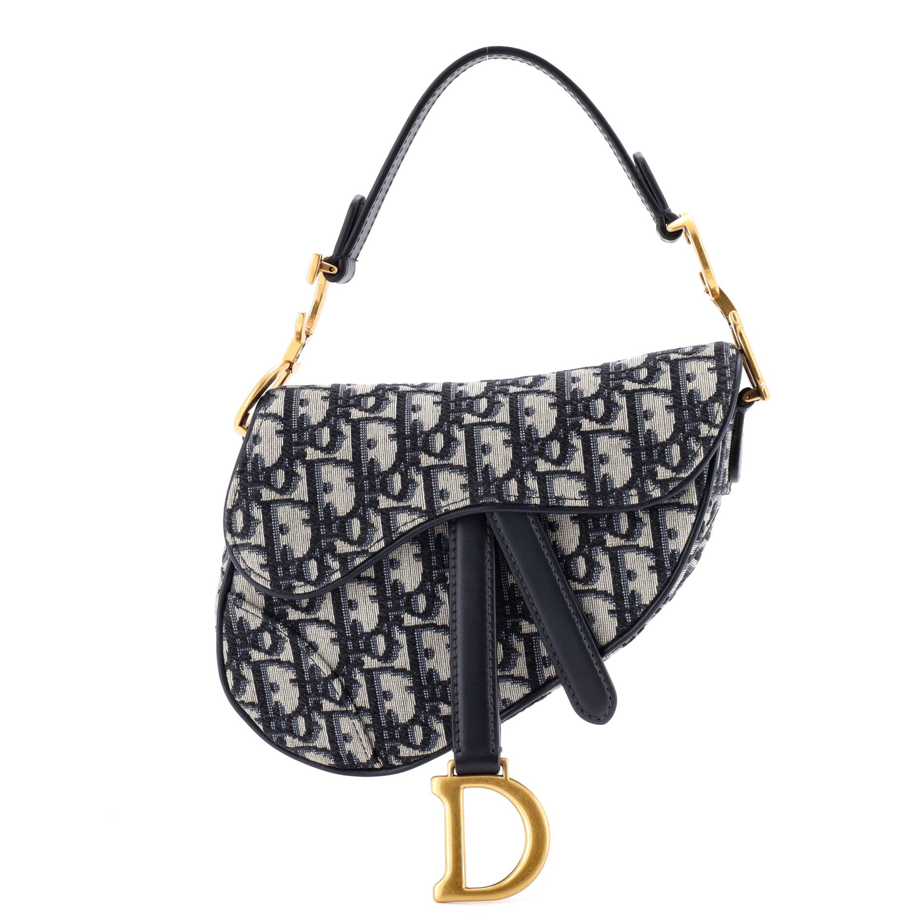 Saddle Handbag Oblique Canvas Mini