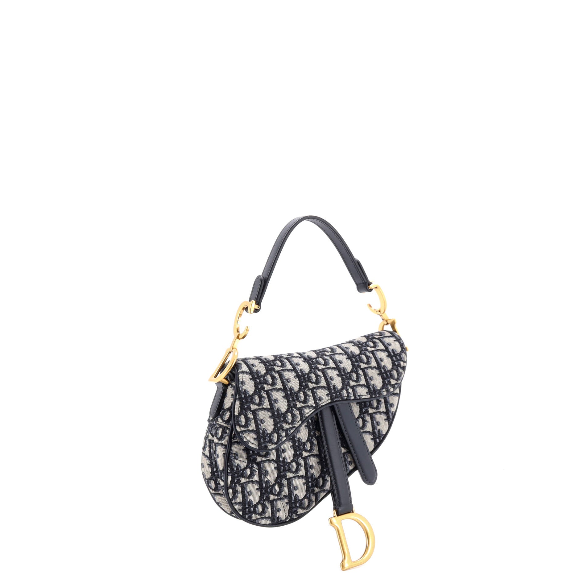 Saddle Handbag Oblique Canvas Mini