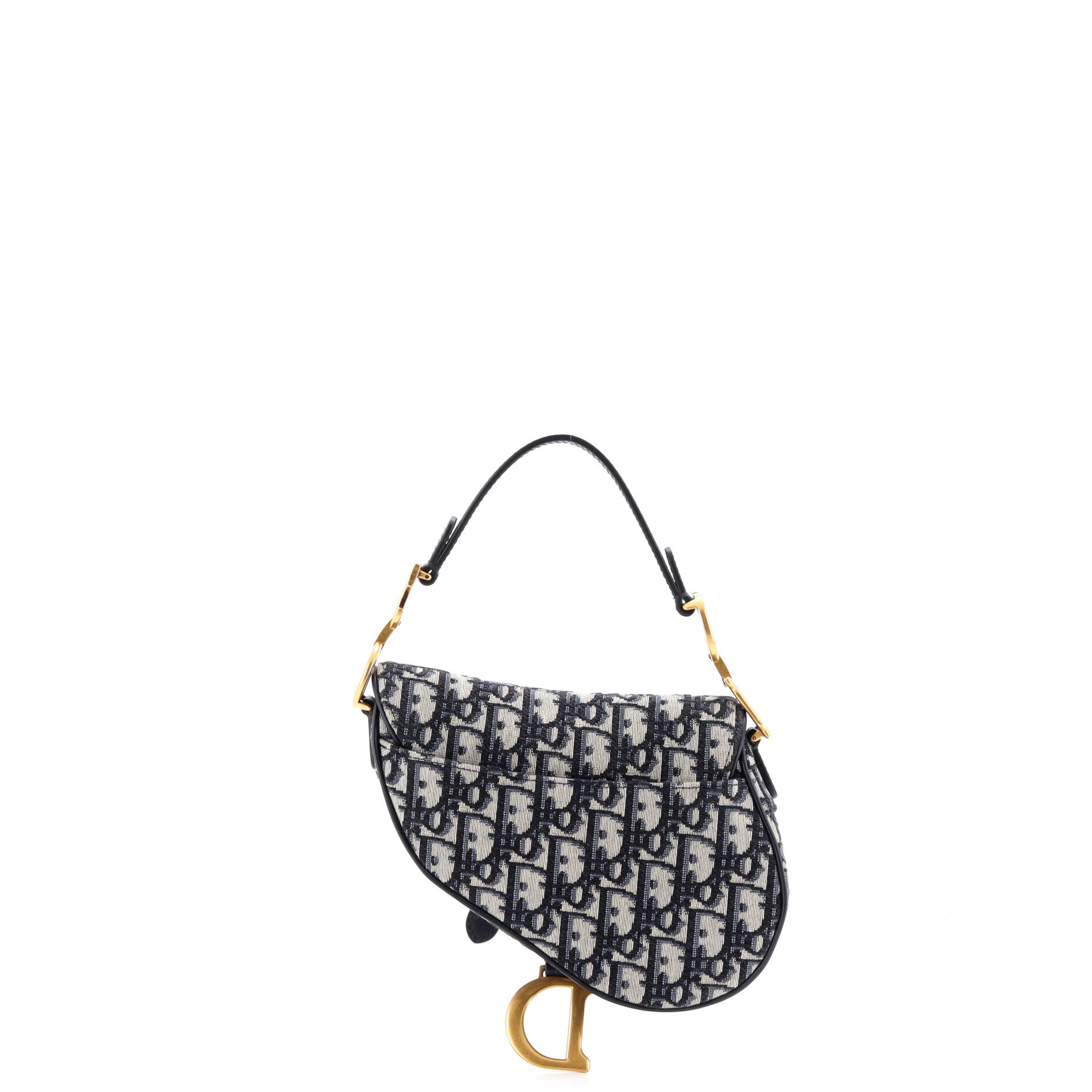 Saddle Handbag Oblique Canvas Mini