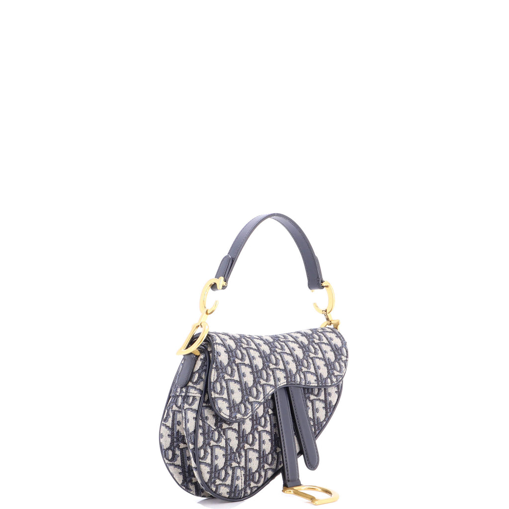 Saddle Handbag Oblique Canvas Mini