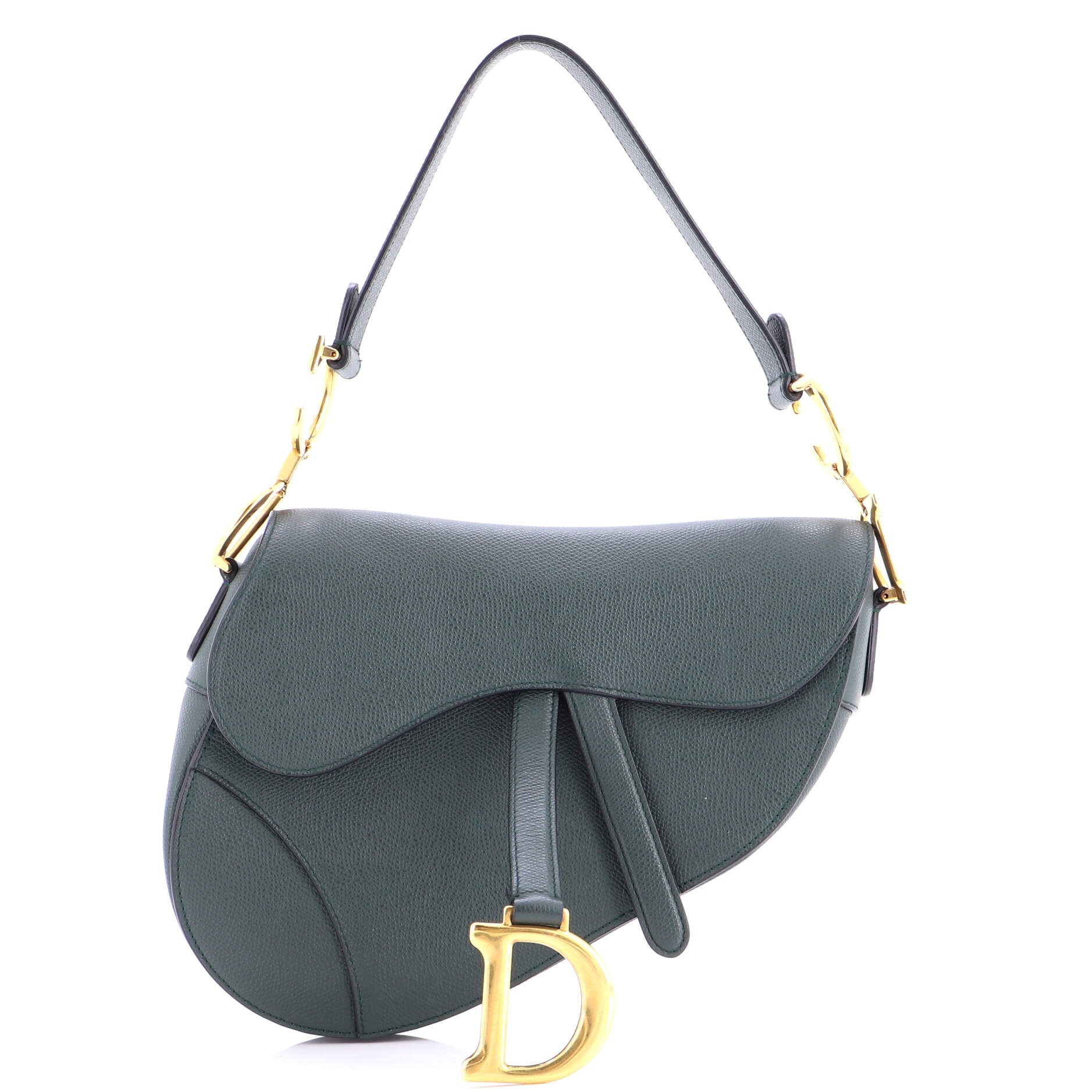 Saddle Handbag Leather Medium
