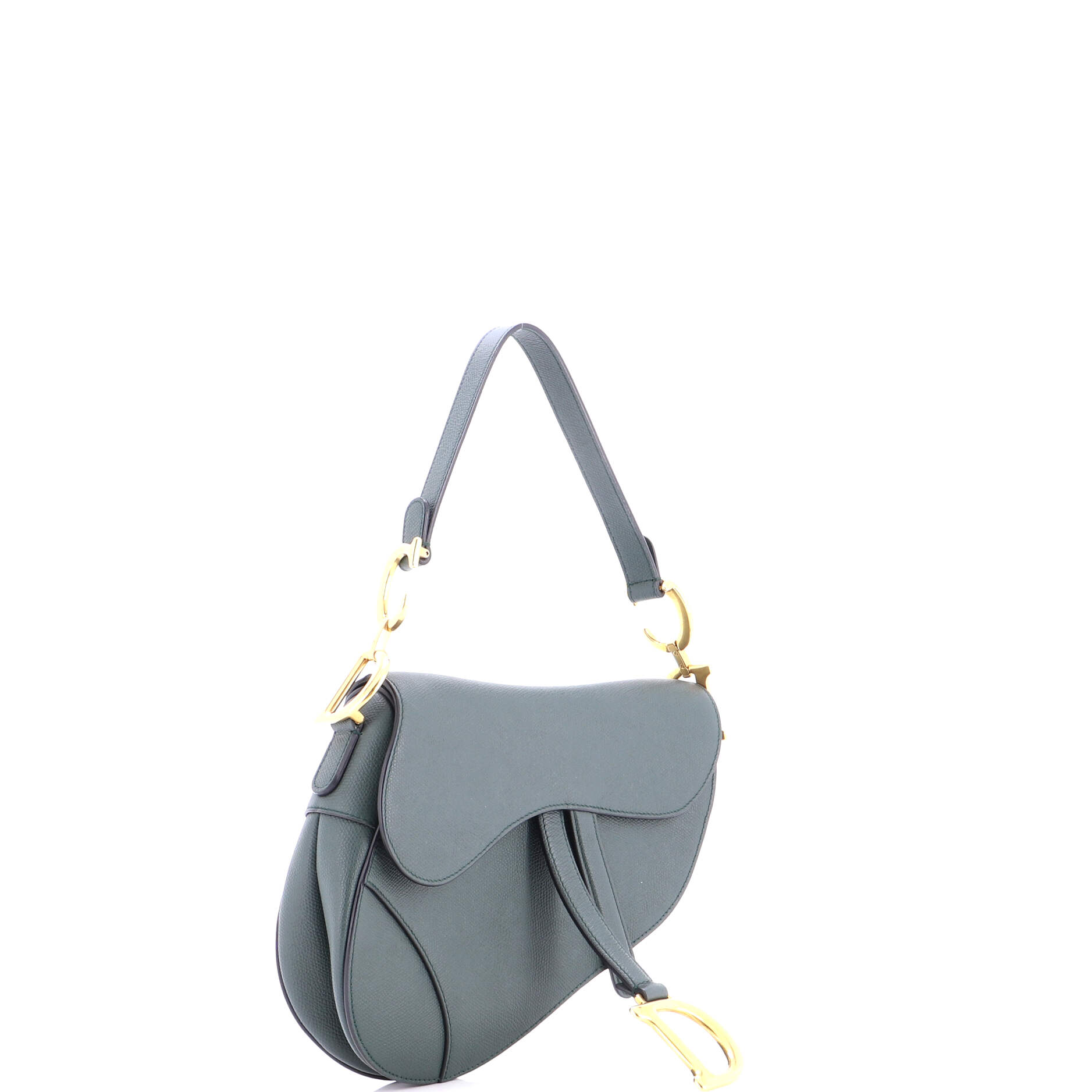 Saddle Handbag Leather Medium