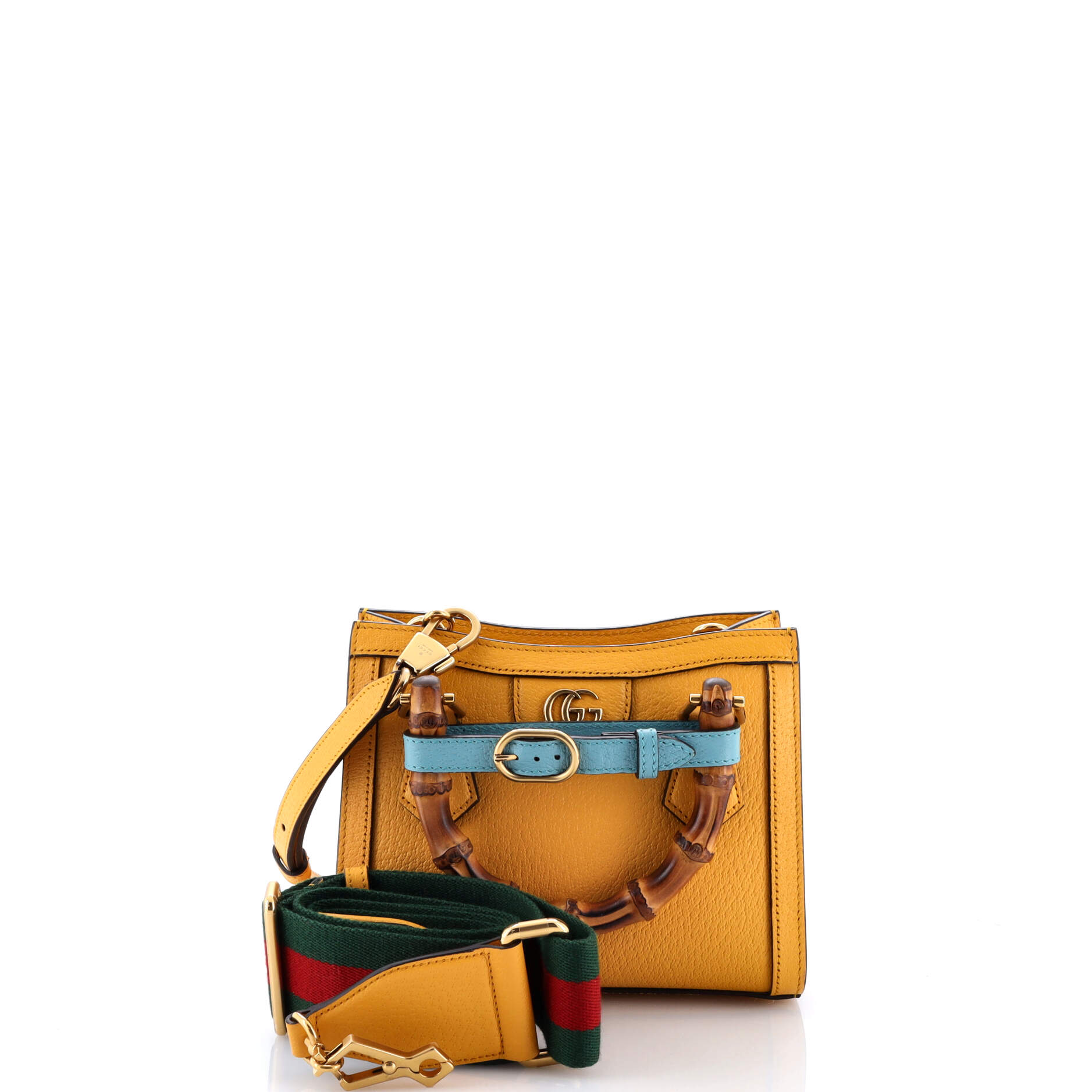 Diana NM Bamboo Handle Tote Leather Mini