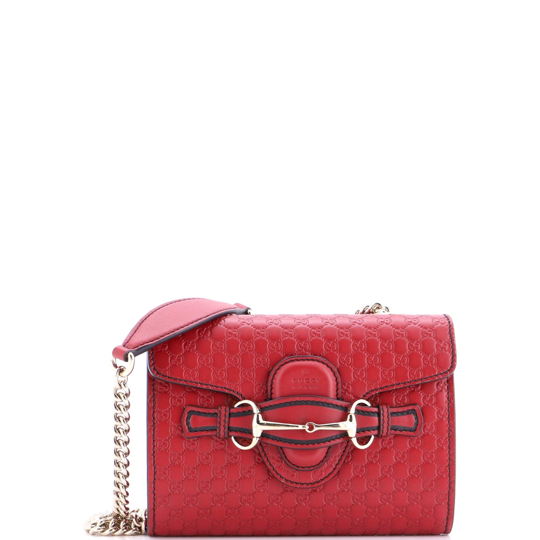 Emily Chain Flap Bag Microguccissima Leather Mini