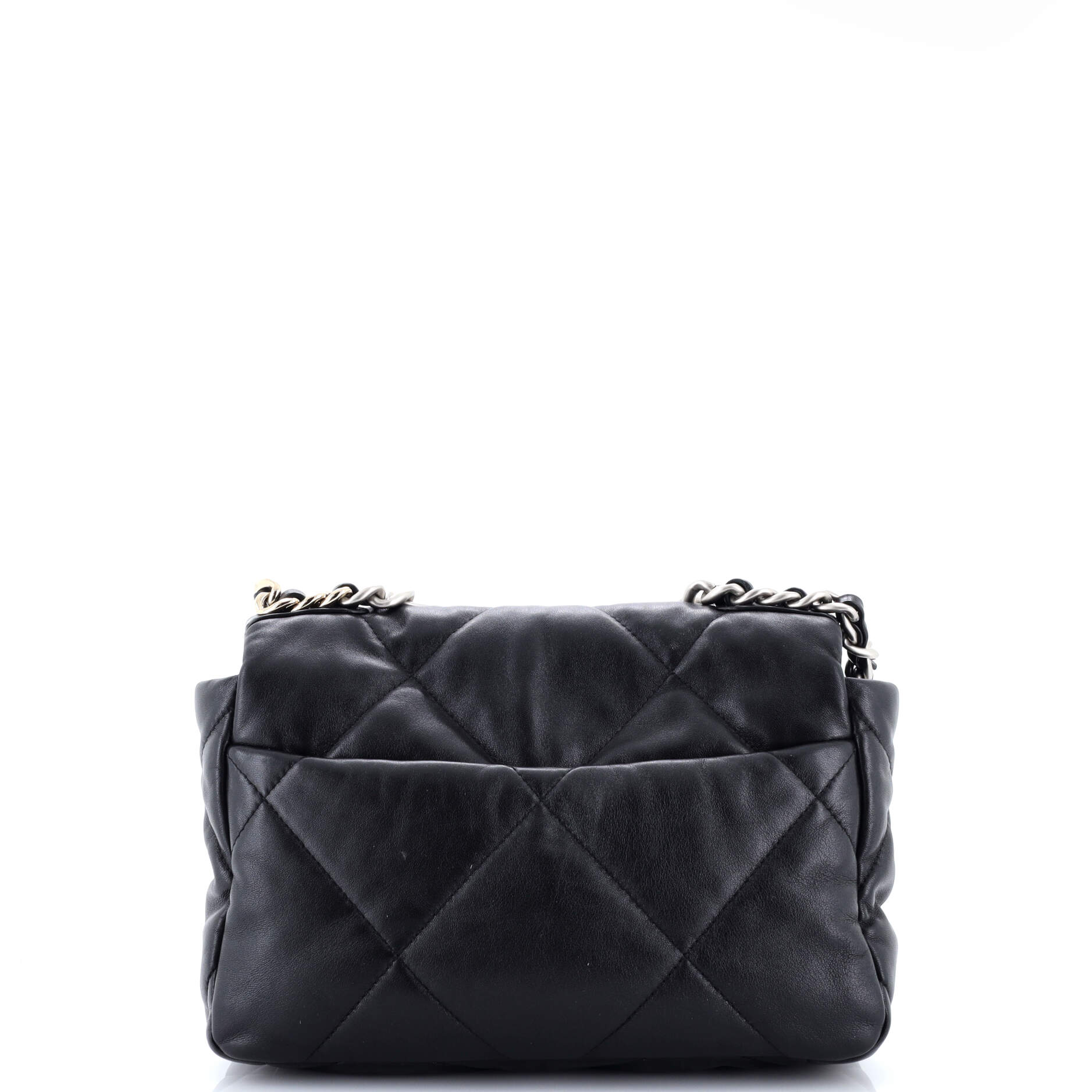19 Flap Bag Quilted Leather Medium