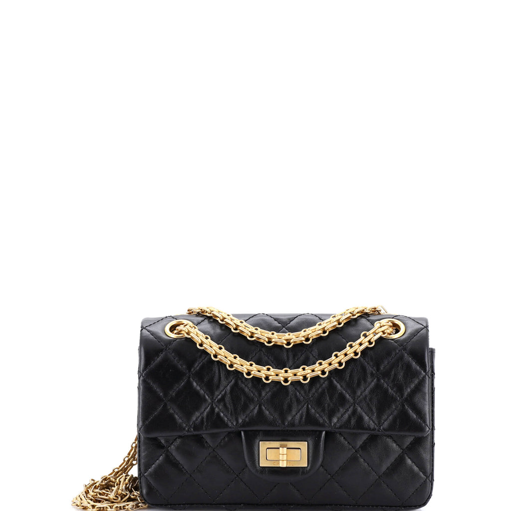 Reissue 2.55 Flap Bag Quilted Aged Calfskin Mini