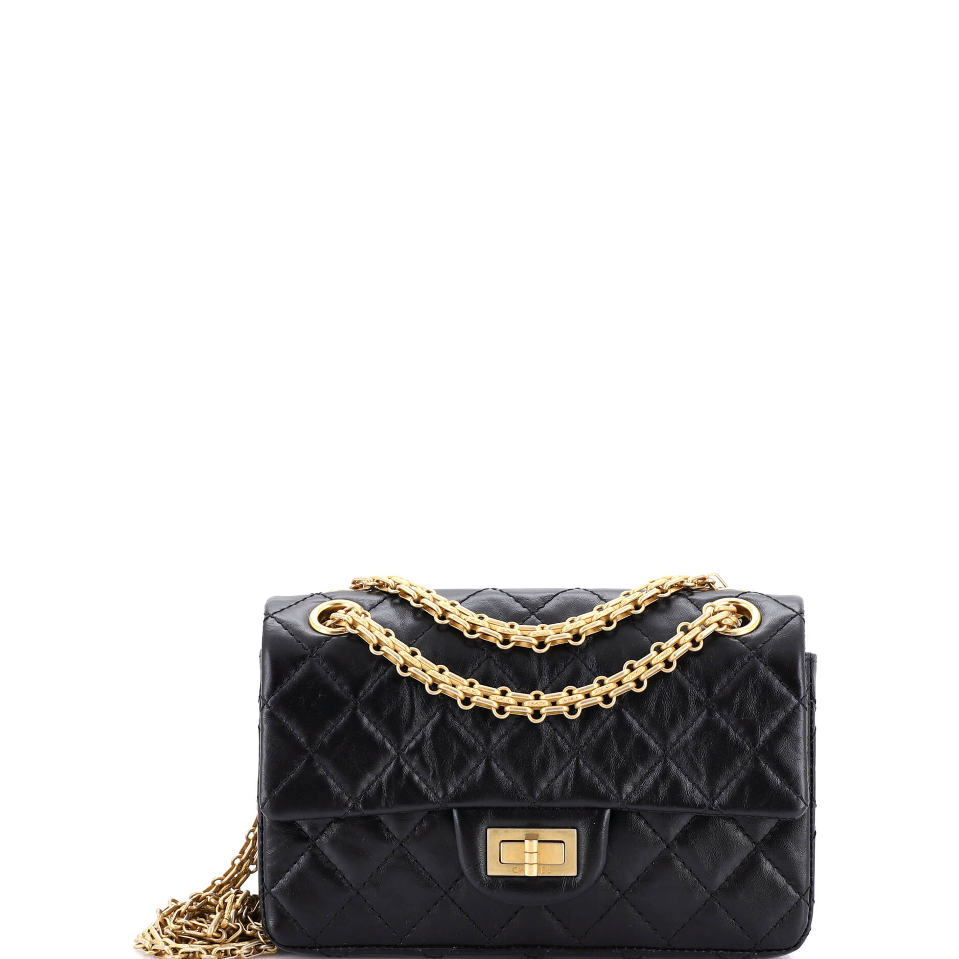 Reissue 2.55 Flap Bag Quilted Aged Calfskin Mini