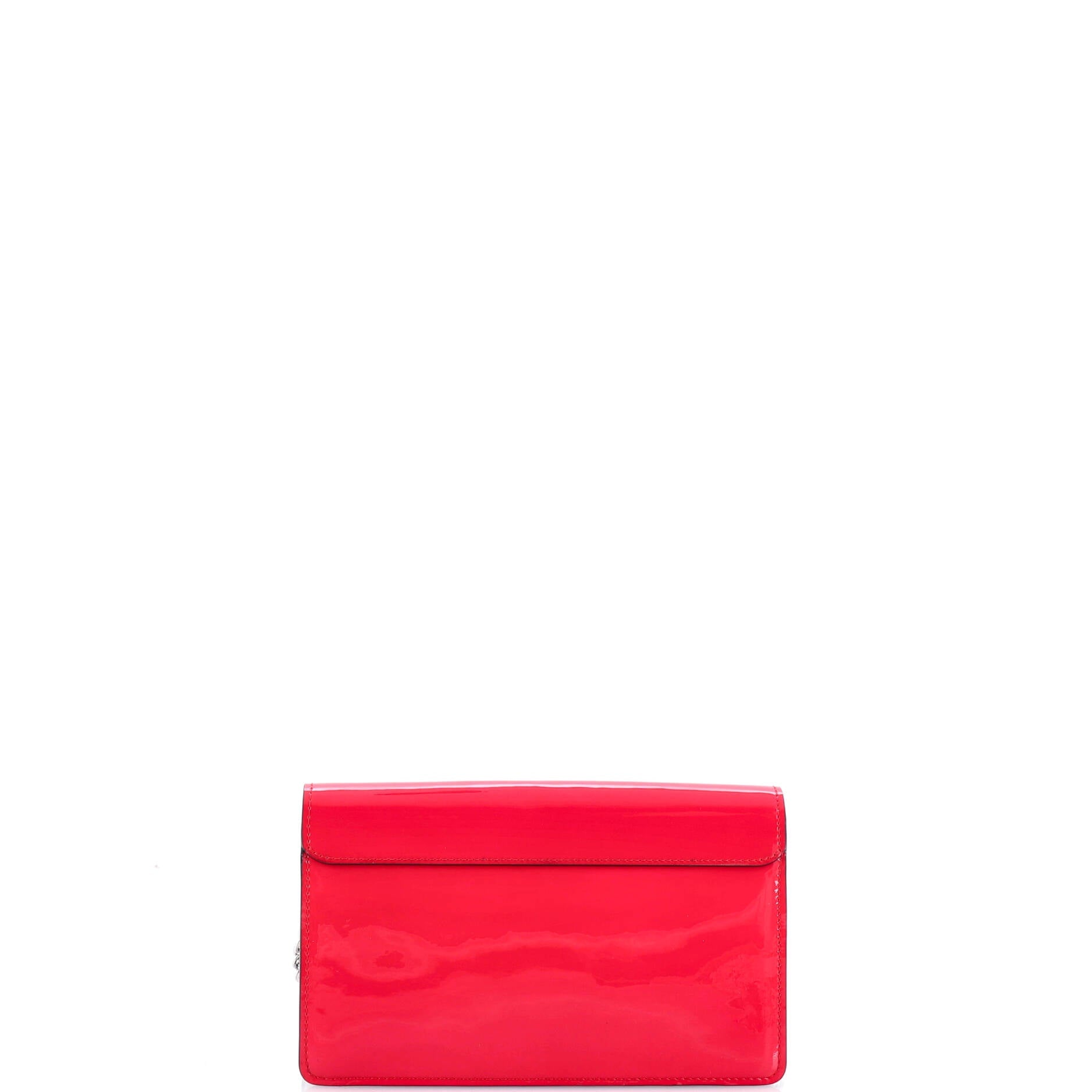 Cherrywood Chain Wallet Vernis with Monogram Canvas