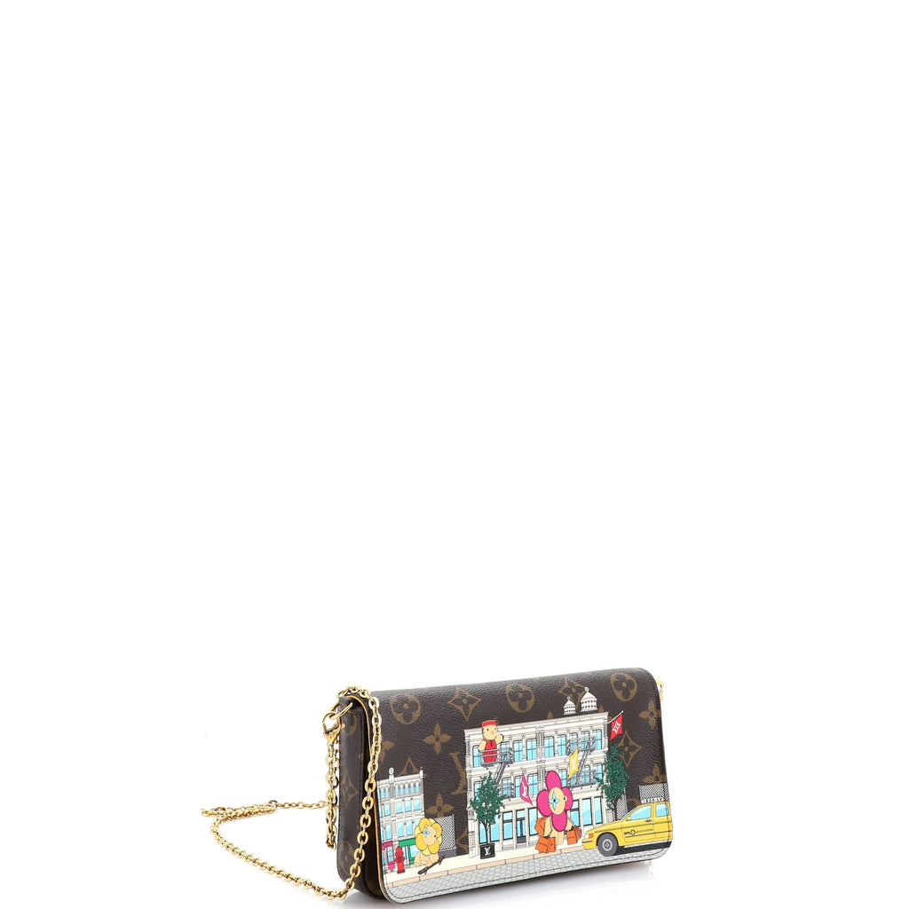 Felicie Pochette Limited Edition Vivienne Xmas Monogram Canvas
