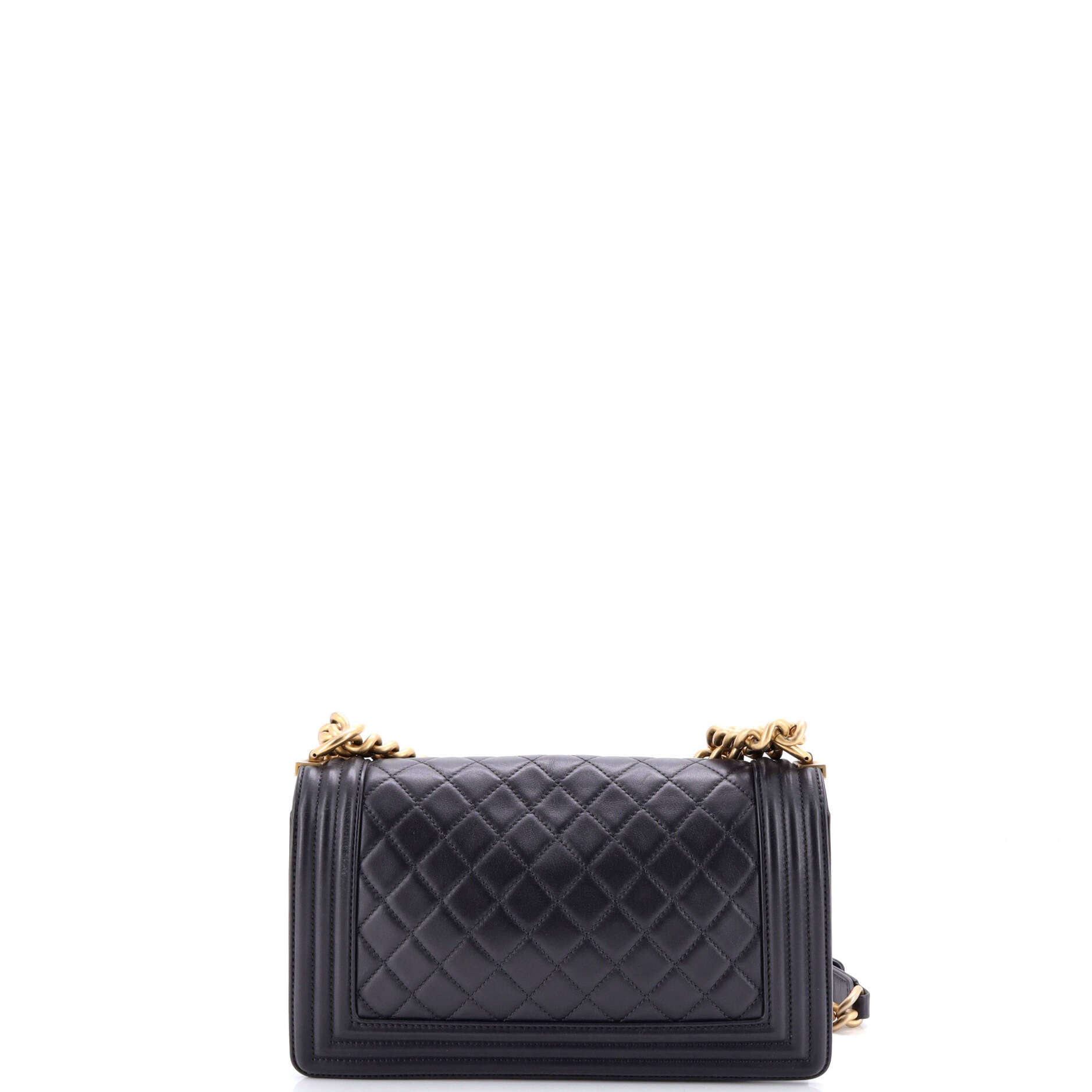 Boy Flap Bag Quilted Lambskin Old Medium