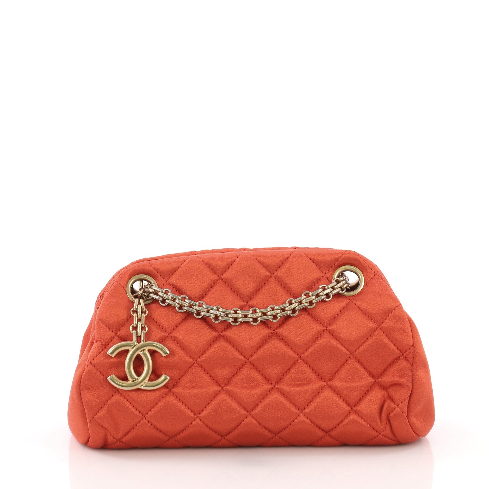 Just Mademoiselle Handbag Quilted Satin Mini