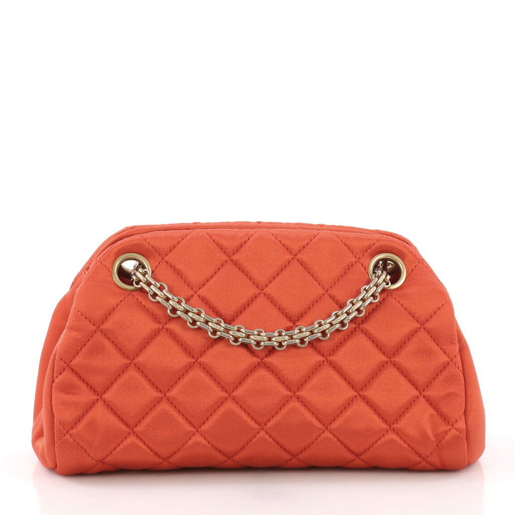 Just Mademoiselle Handbag Quilted Satin Mini