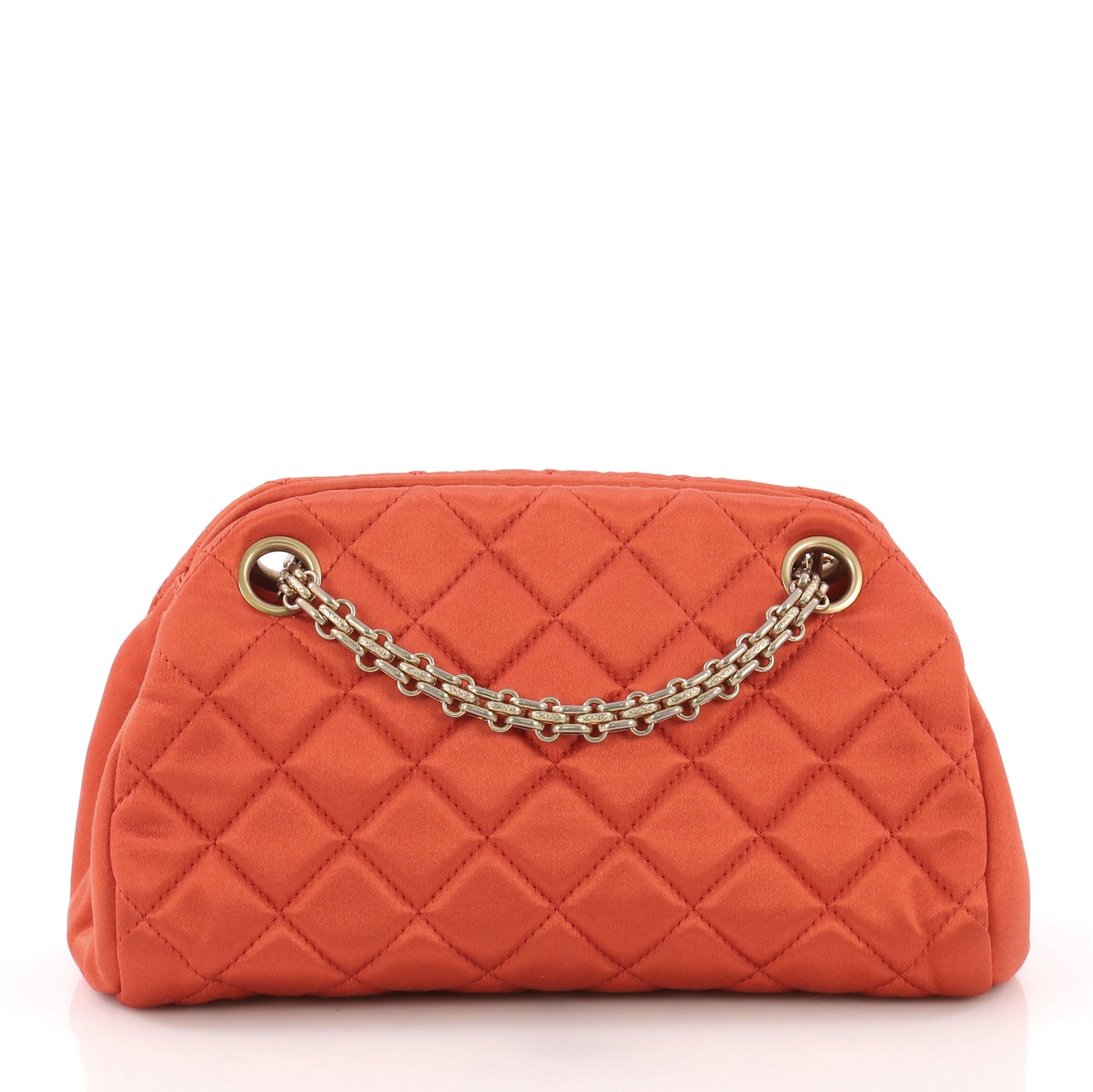 Just Mademoiselle Handbag Quilted Satin Mini