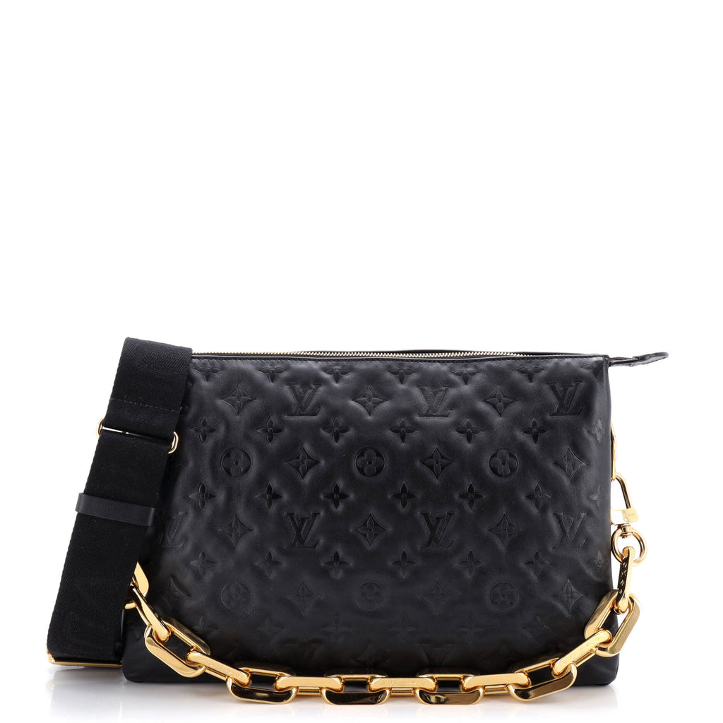 Coussin Bag Monogram Embossed Lambskin MM