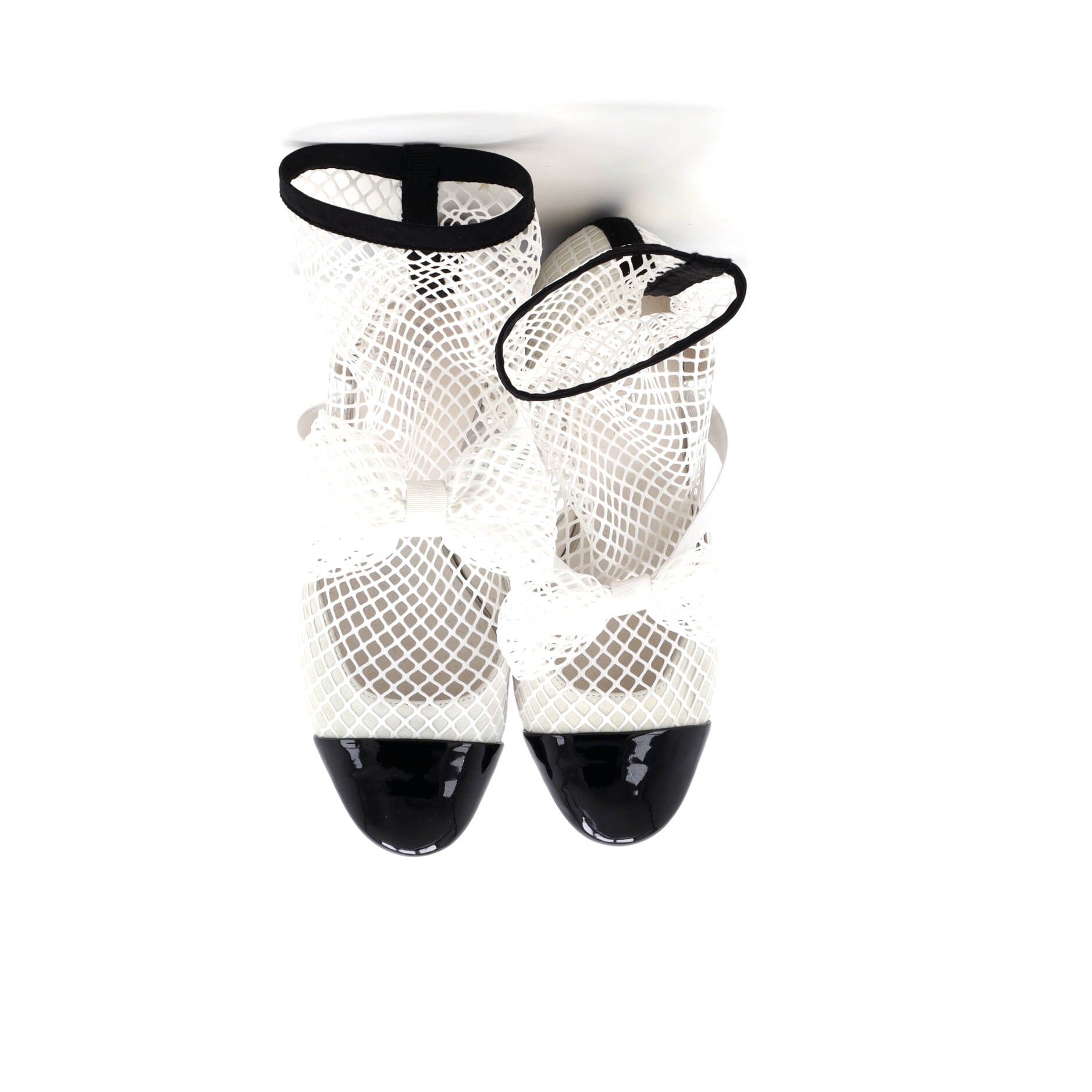 Women's Bow Cap Toe Mary Jane Boots Mesh