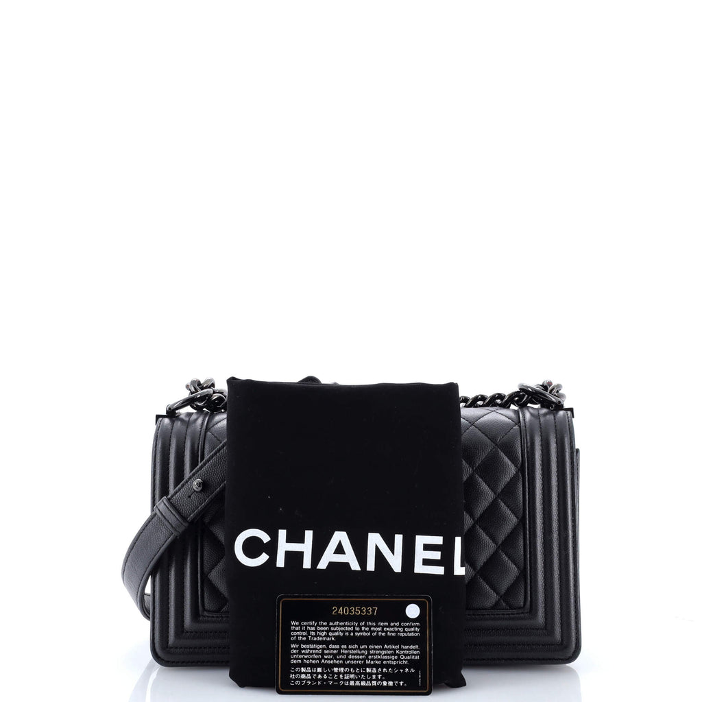 So Black Boy Flap Bag Quilted Lambskin Old Medium