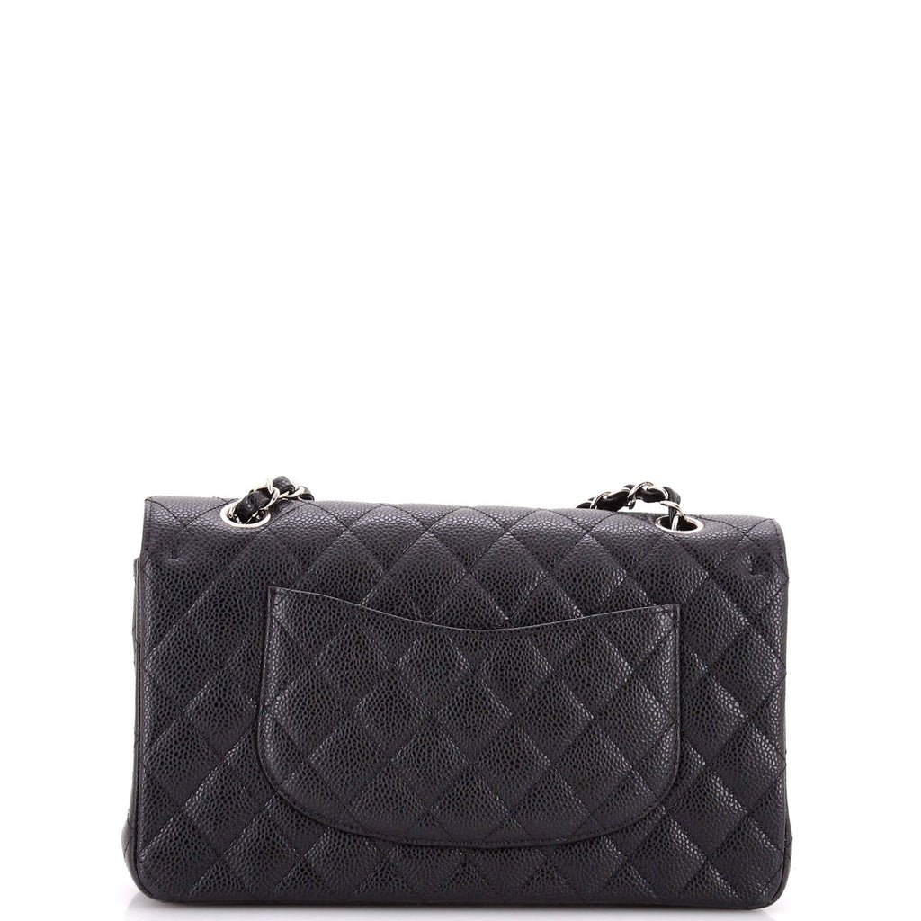 Classic Double Flap Bag Quilted Caviar Medium