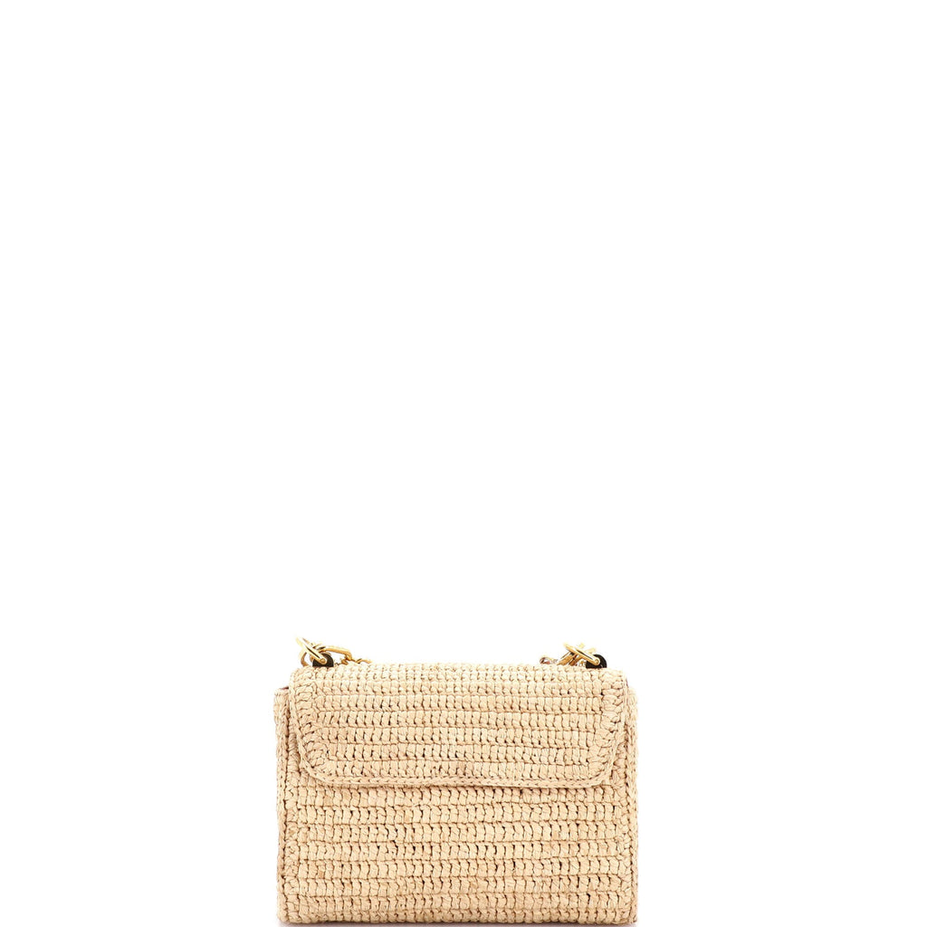 Twist Slim Convertible Handbag Raffia PM
