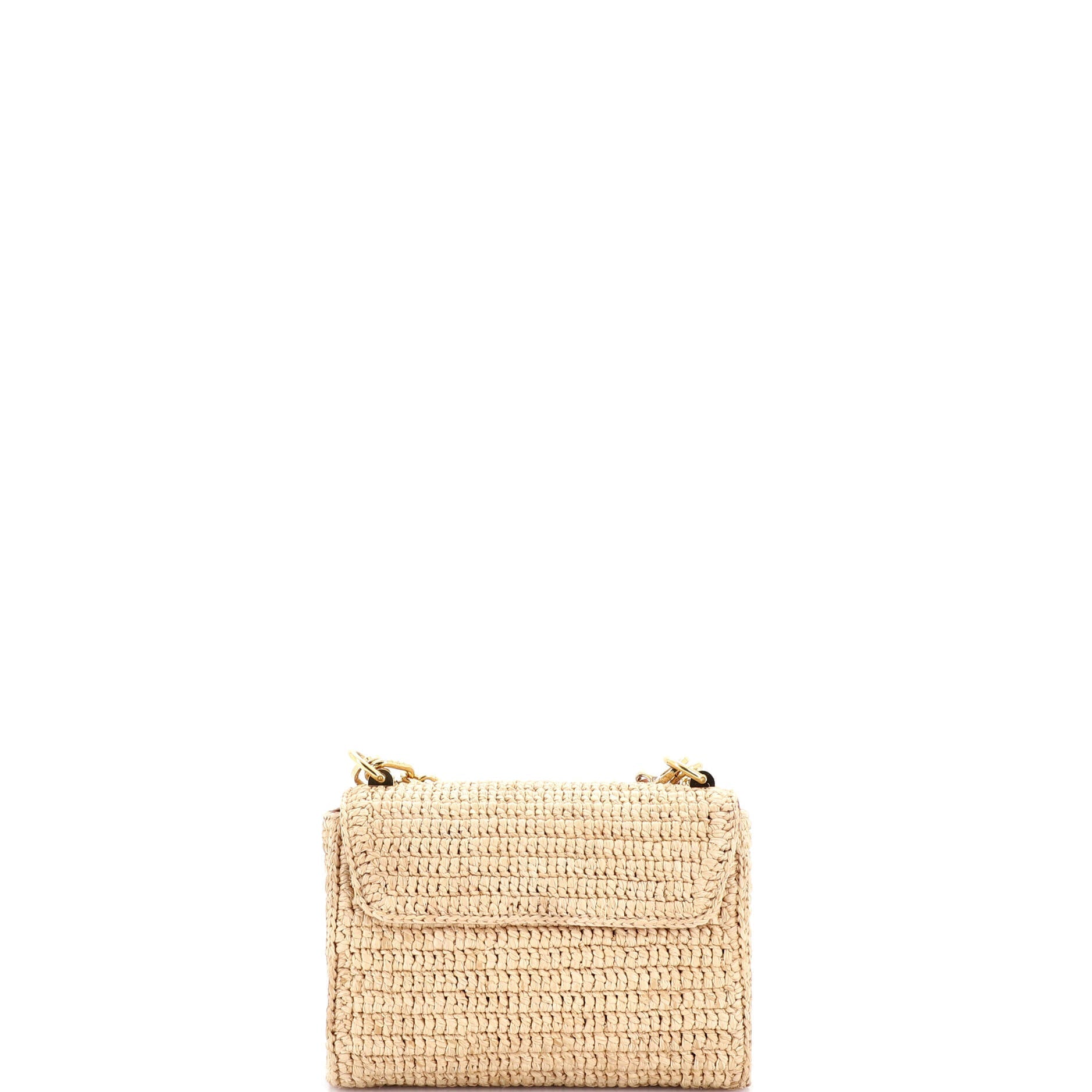 Twist Slim Convertible Handbag Raffia PM