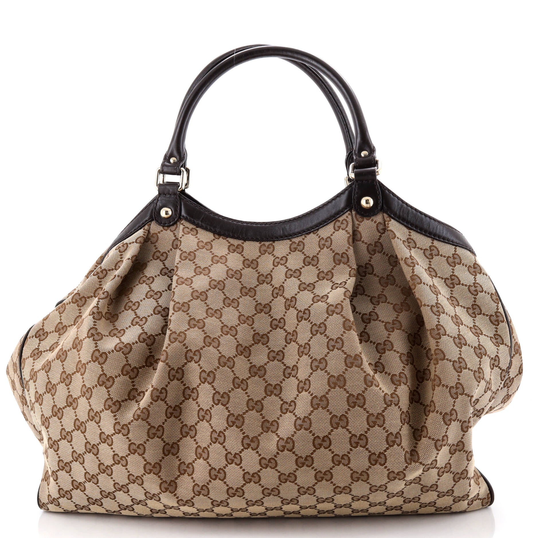 Sukey Tote GG Canvas with Leather Large