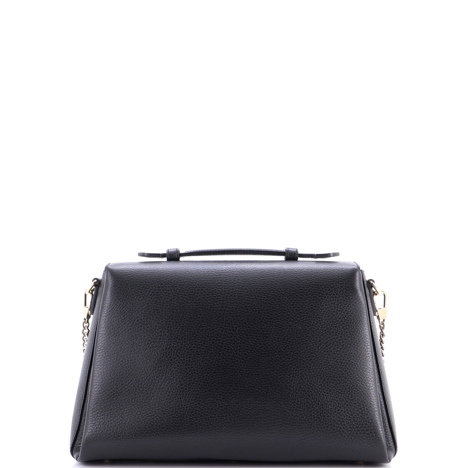 Interlocking Top Handle Bag Leather Medium