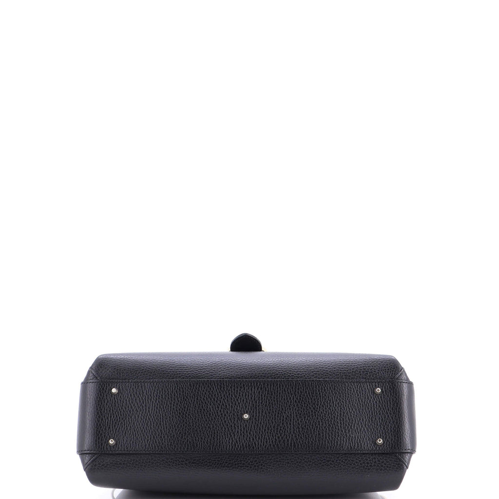 Interlocking Top Handle Bag Leather Medium