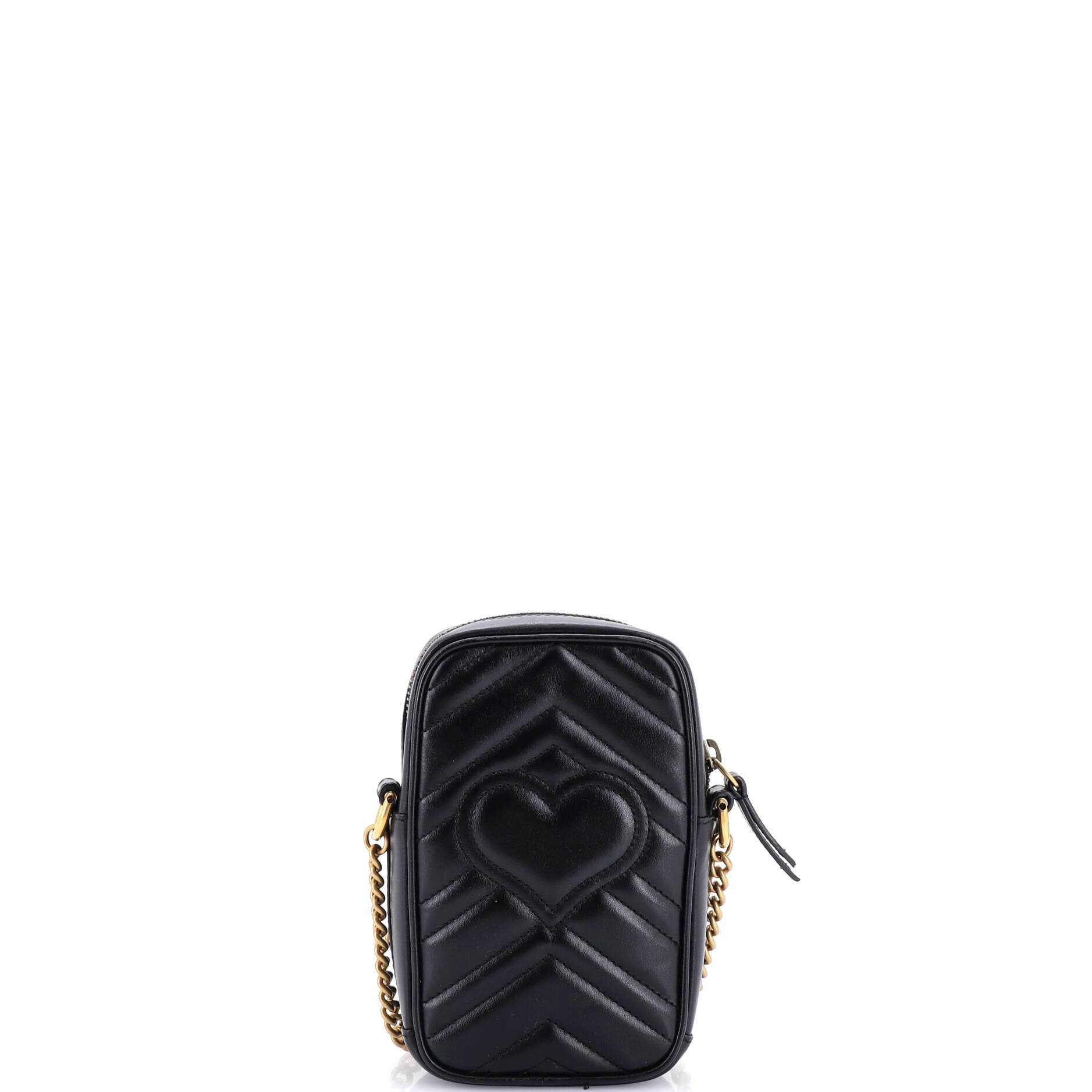GG Marmont Vertical Phone Crossbody Bag Matelasse Leather Mini