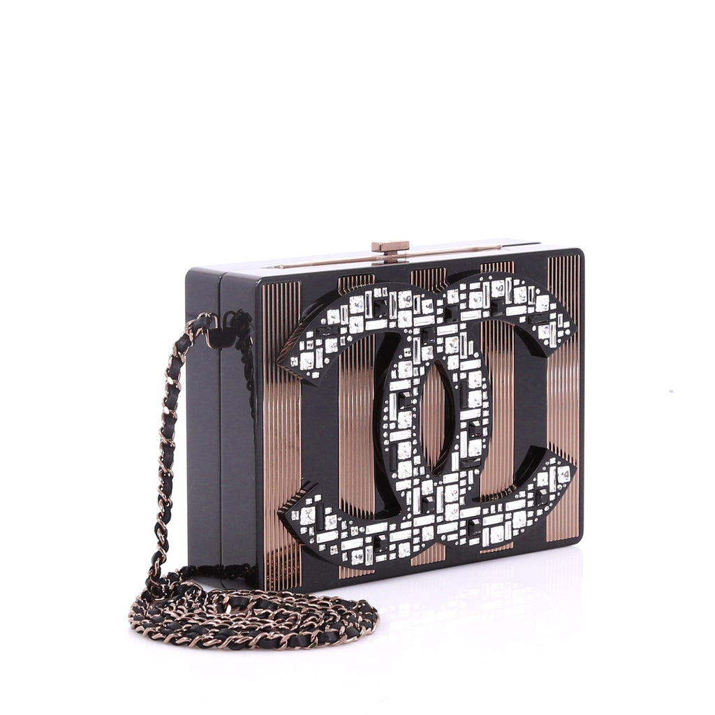 CC Minaudiere Clutch Strass Embellished Plexiglass