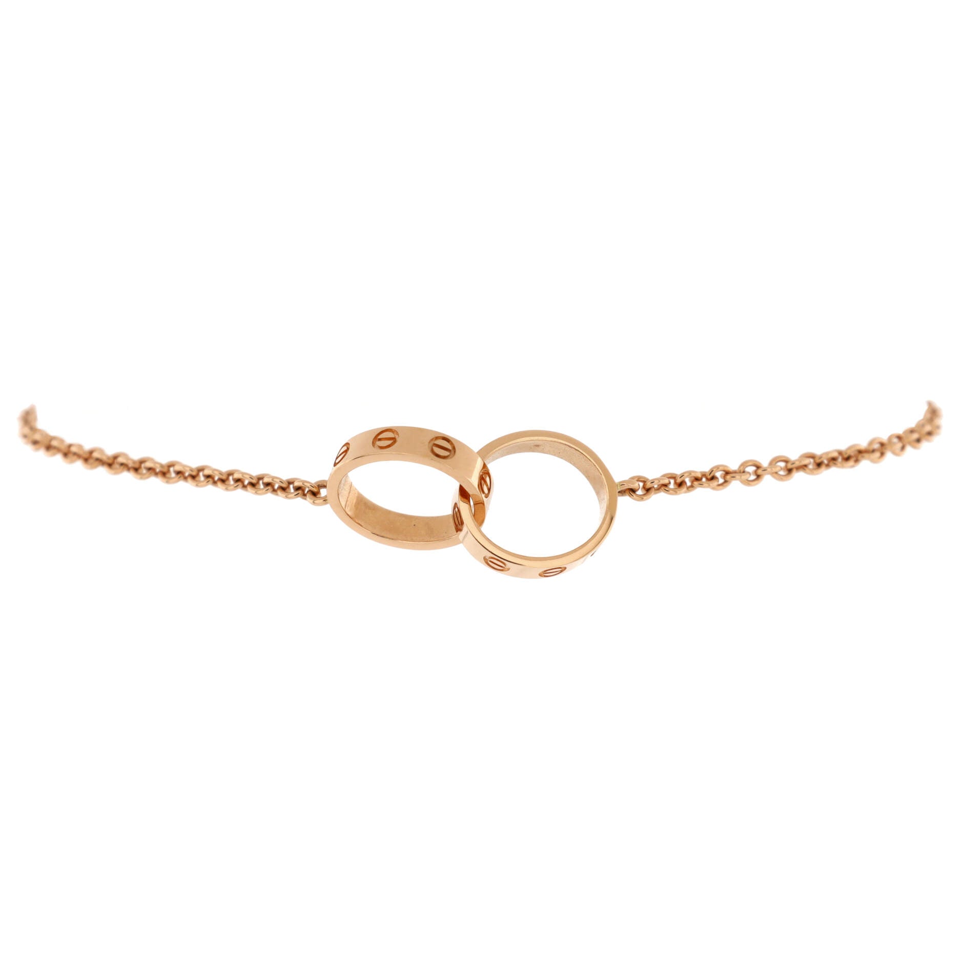 Love Interlocking Bracelet 18K Rose Gold 19