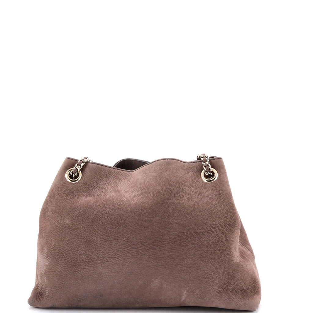 Soho Chain Strap Shoulder Bag Nubuck Medium