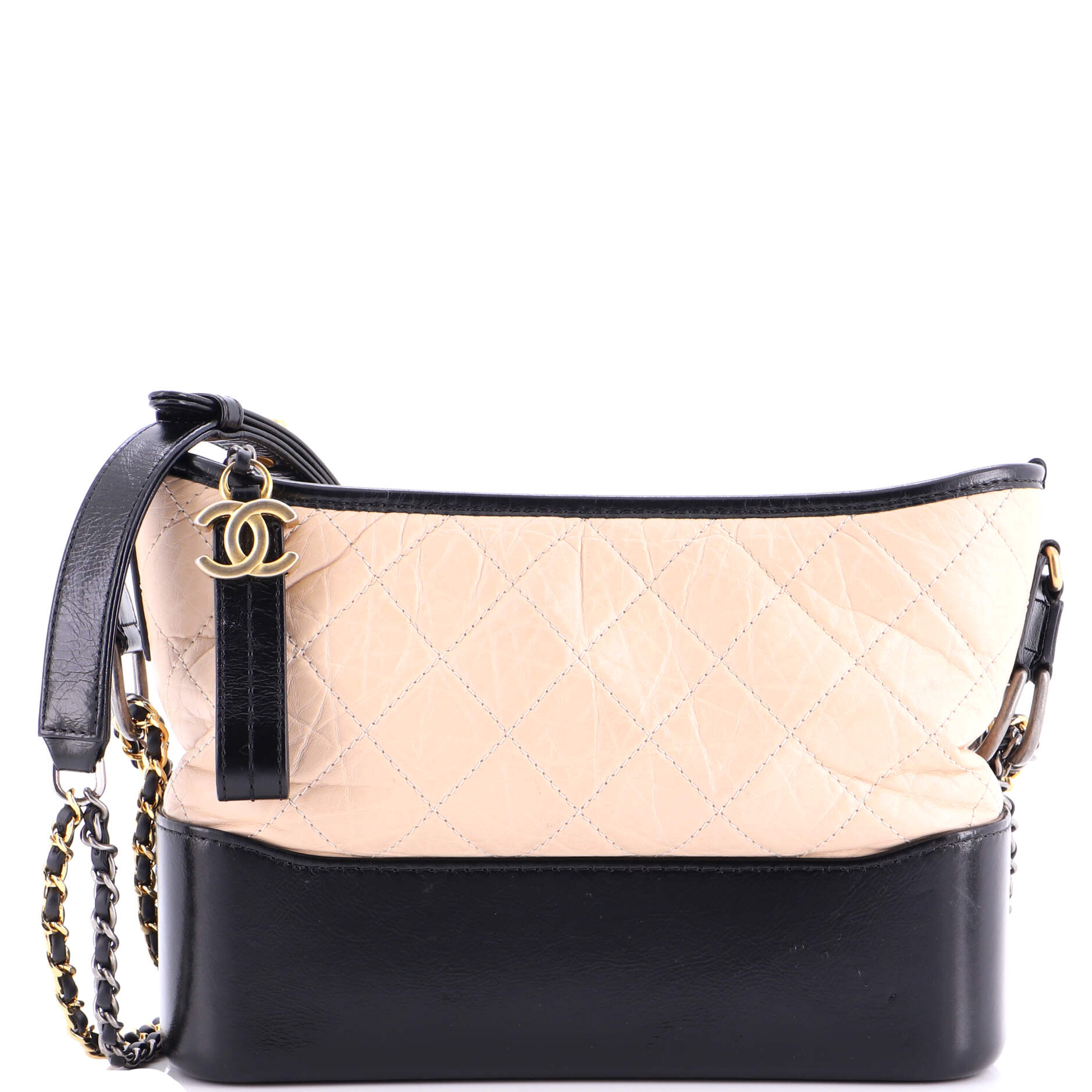 Gabrielle Hobo Quilted Aged Calfskin Small