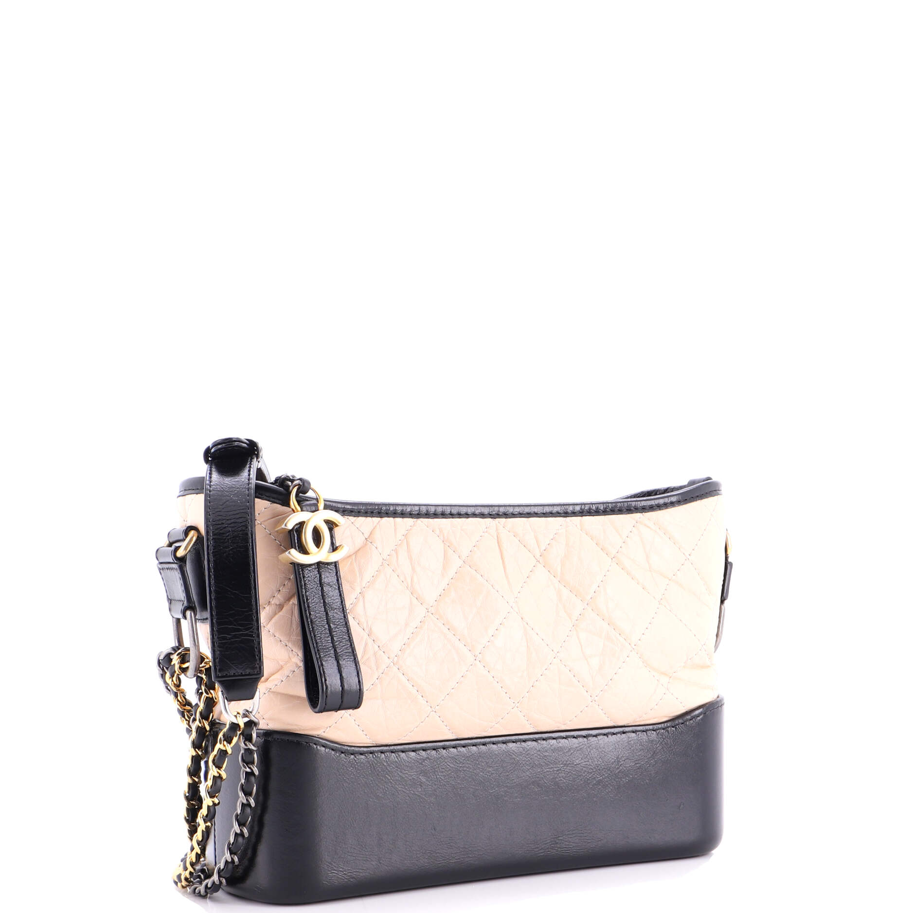 Gabrielle Hobo Quilted Aged Calfskin Small