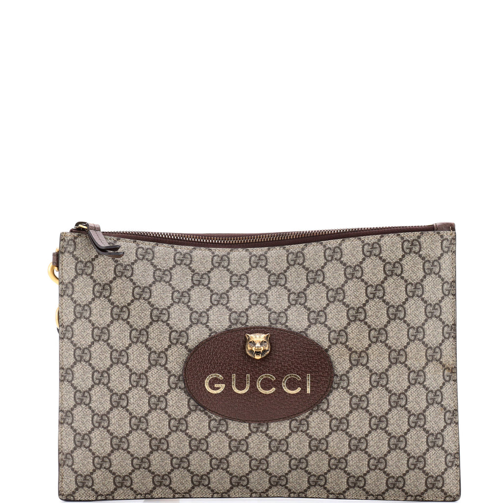 Neo Vintage Wristlet Pouch GG Coated Canvas