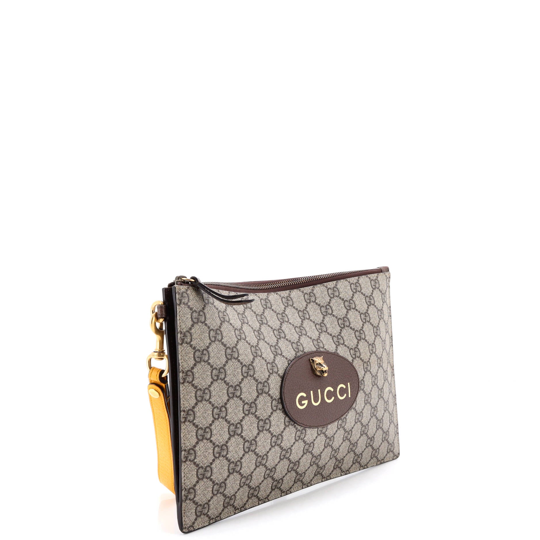 Neo Vintage Wristlet Pouch GG Coated Canvas