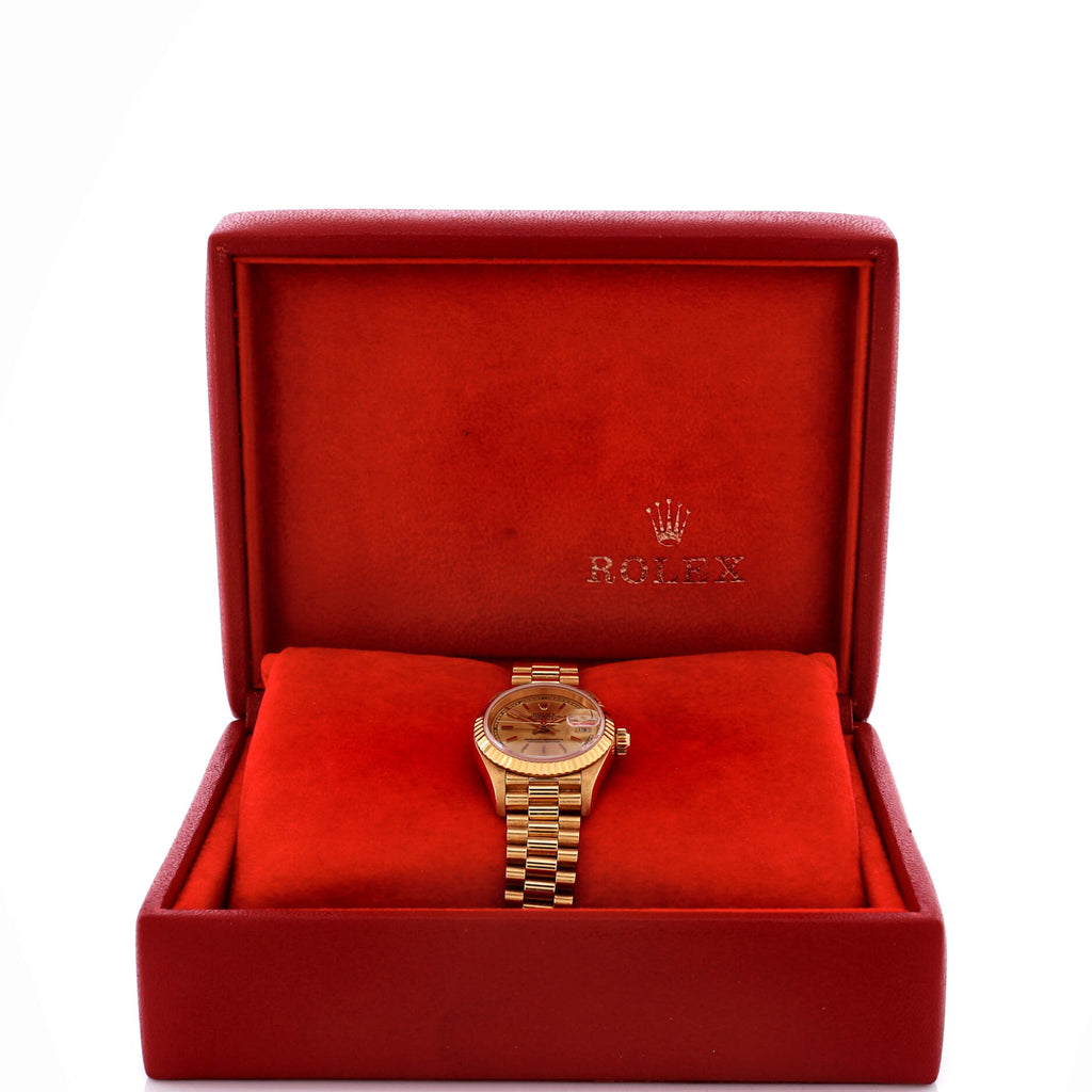 Oyster Perpetual President Datejust Automatic Watch Yellow Gold 26