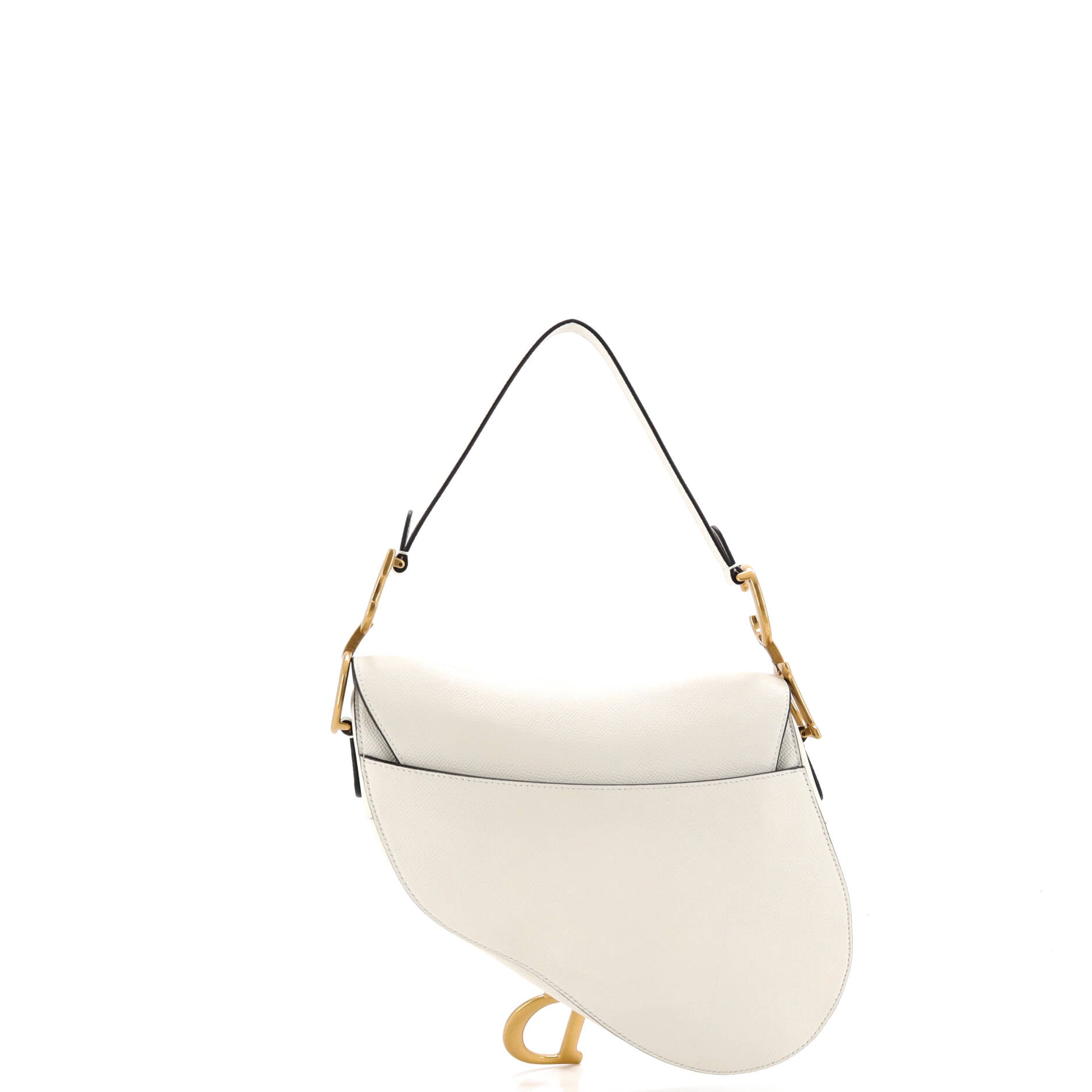 Saddle Handbag with Strap Leather Medium