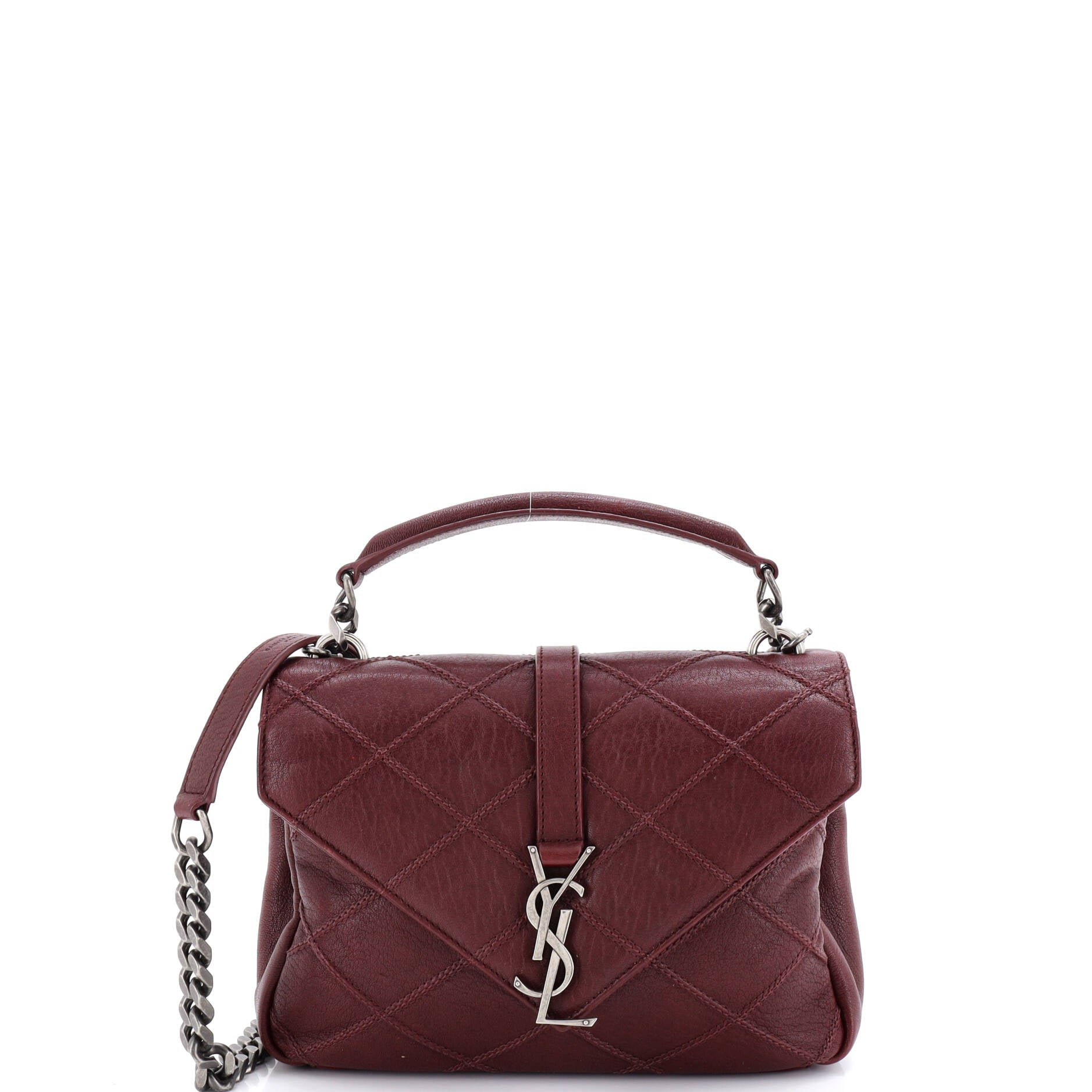 Classic Monogram College Bag Quilted Leather Medium