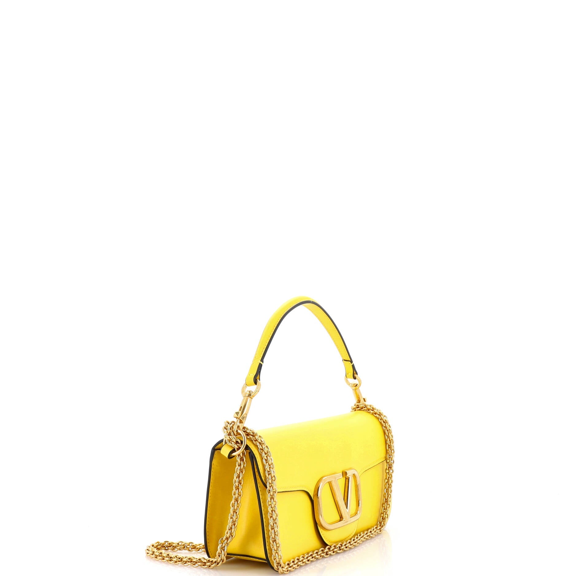 VLogo Loco Flap Shoulder Bag Leather Medium