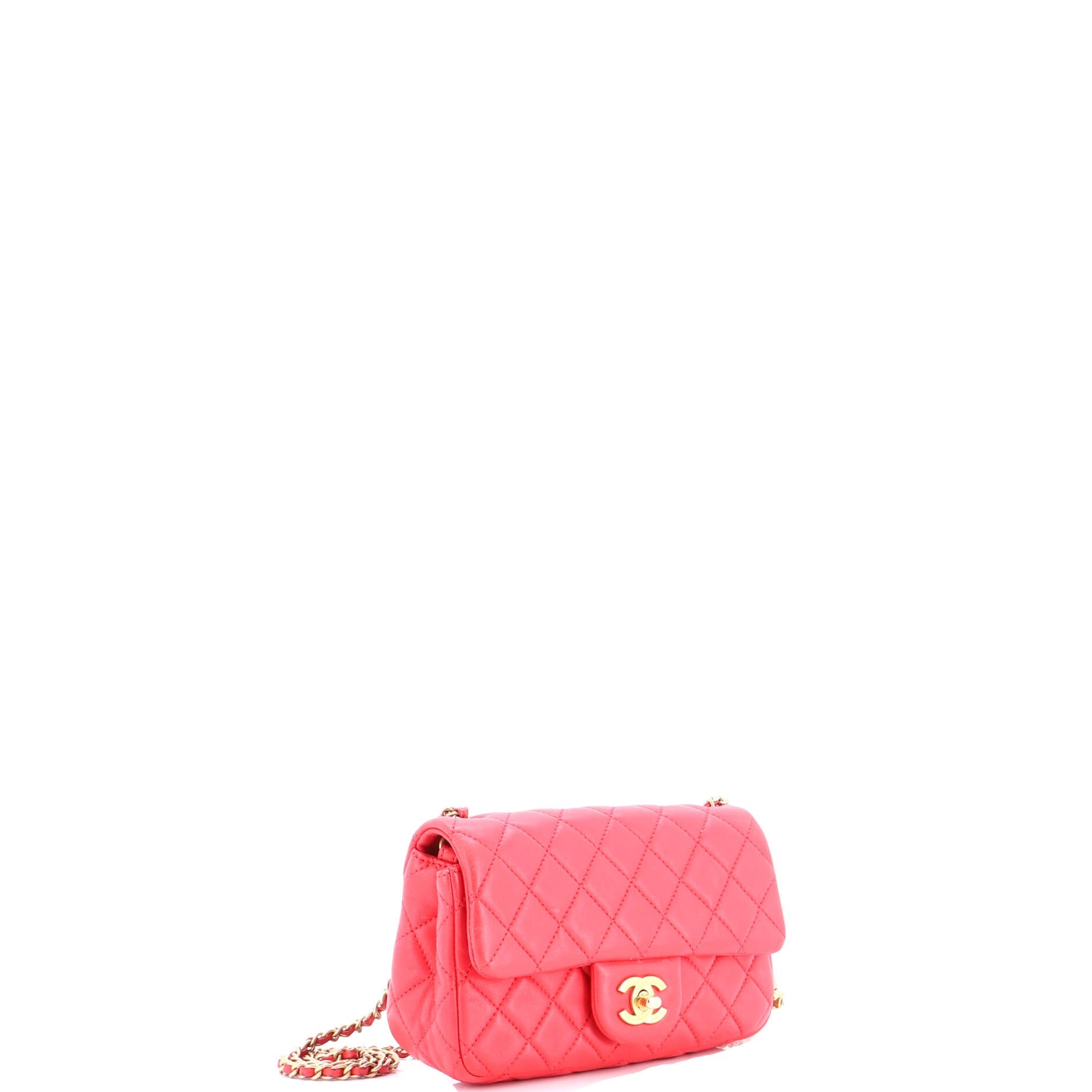 Pearl Crush Flap Bag Quilted Lambskin Mini
