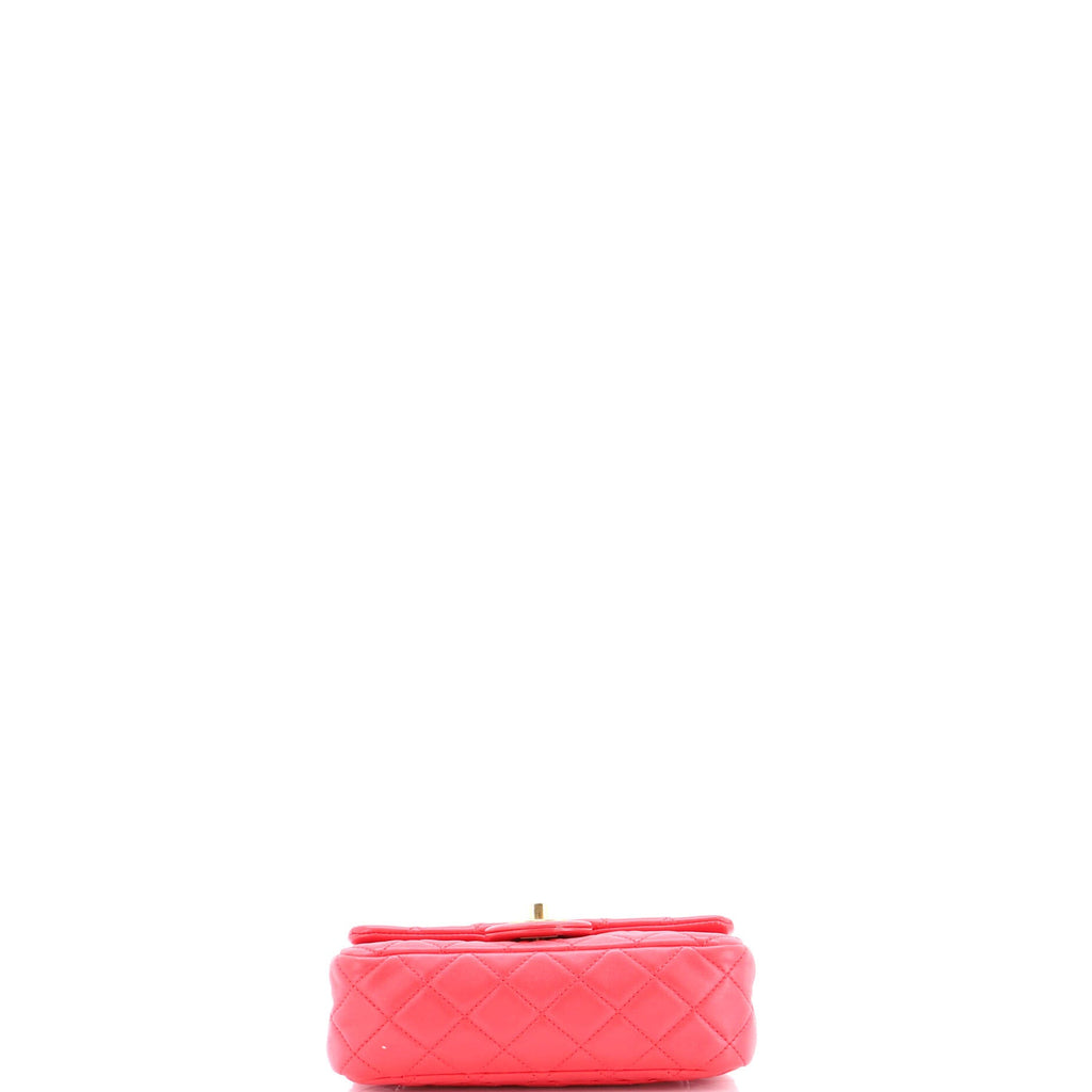 Pearl Crush Flap Bag Quilted Lambskin Mini