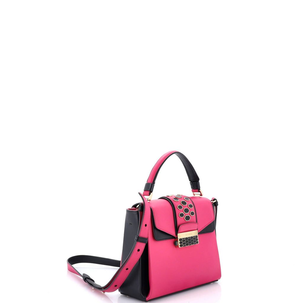 Serpenti Viper Top Handle Bag Leather Small