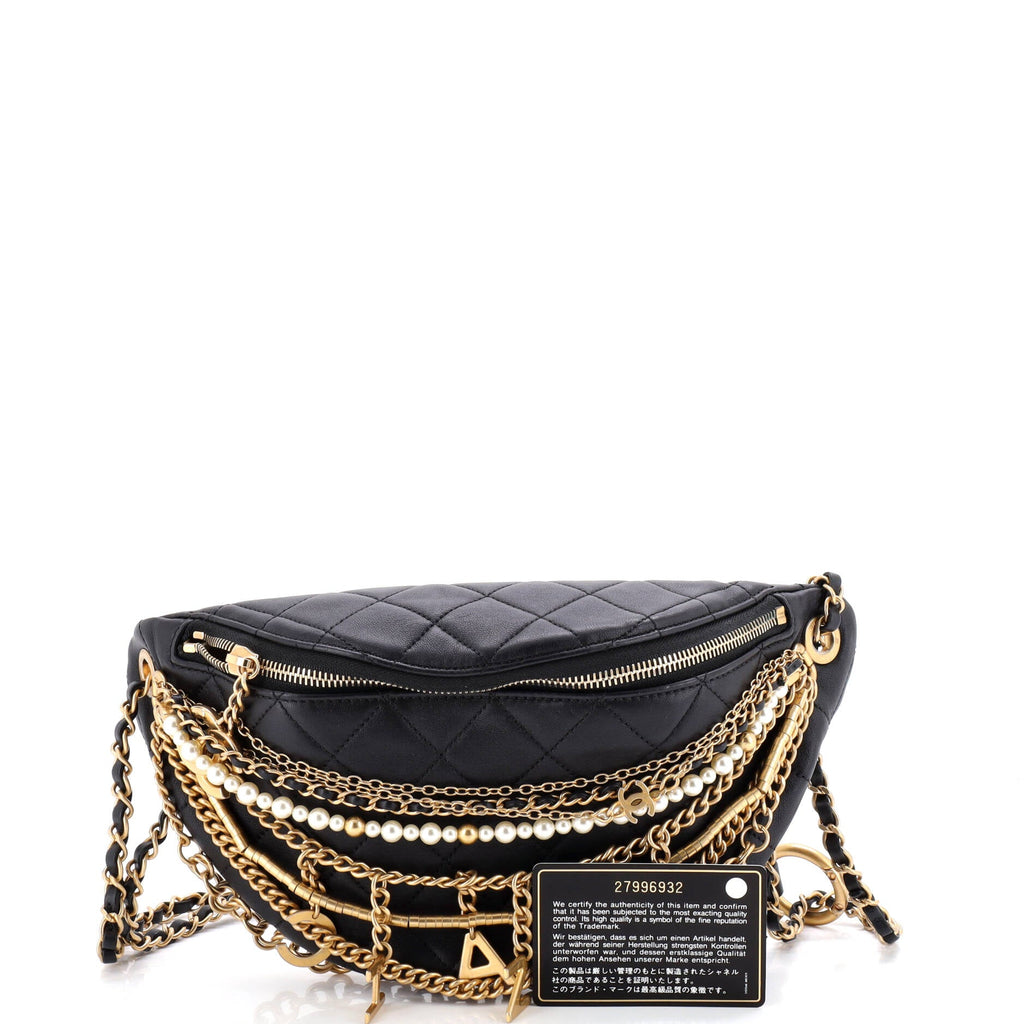 All About Chains Waist Bag Quilted Lambskin