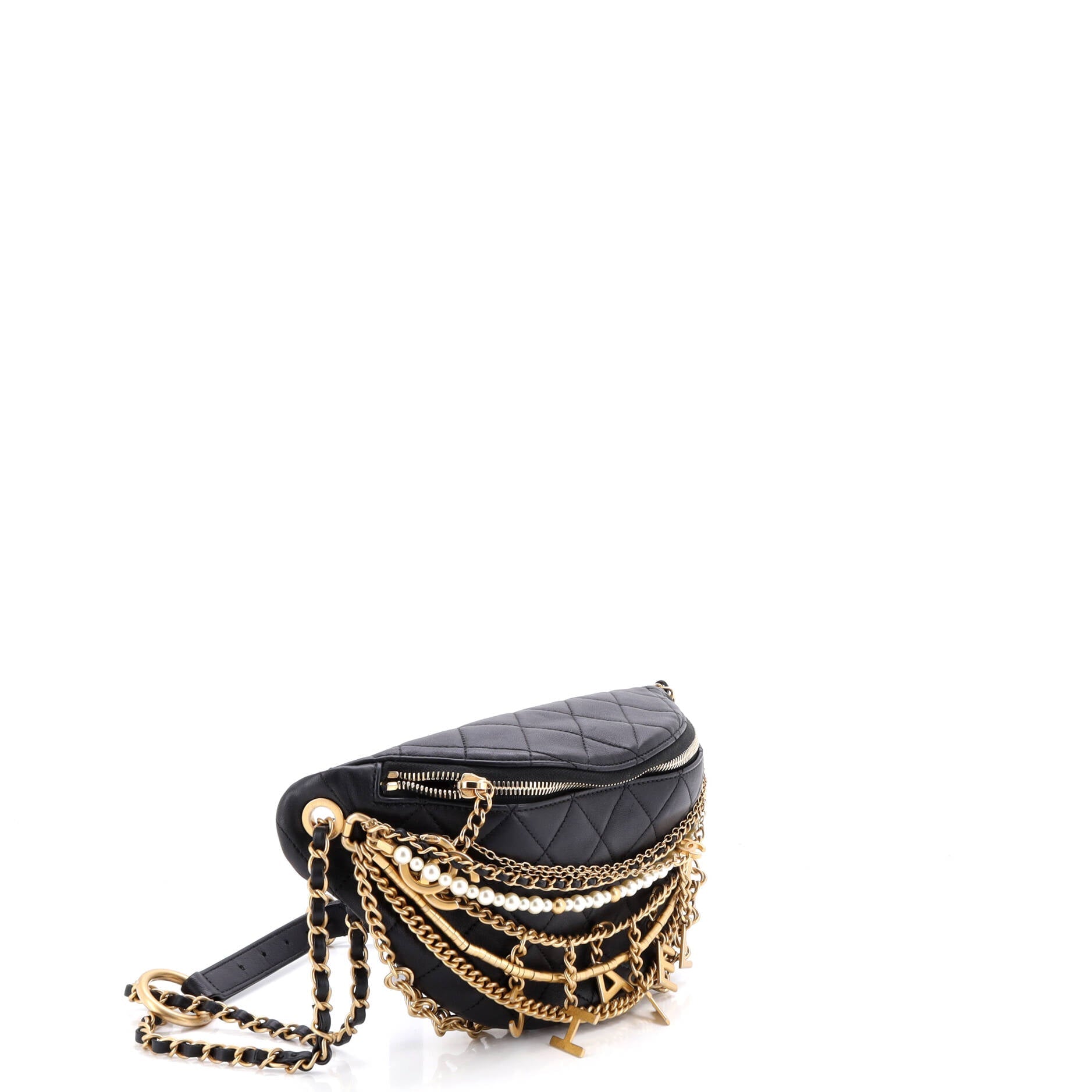 All About Chains Waist Bag Quilted Lambskin
