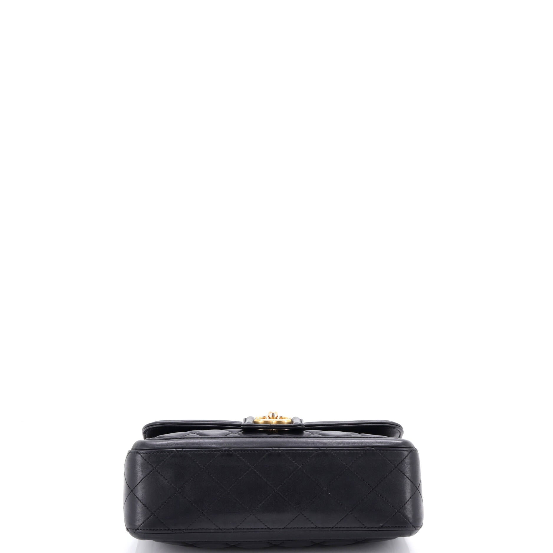 Elegant CC Flap Bag Quilted Lambskin Medium